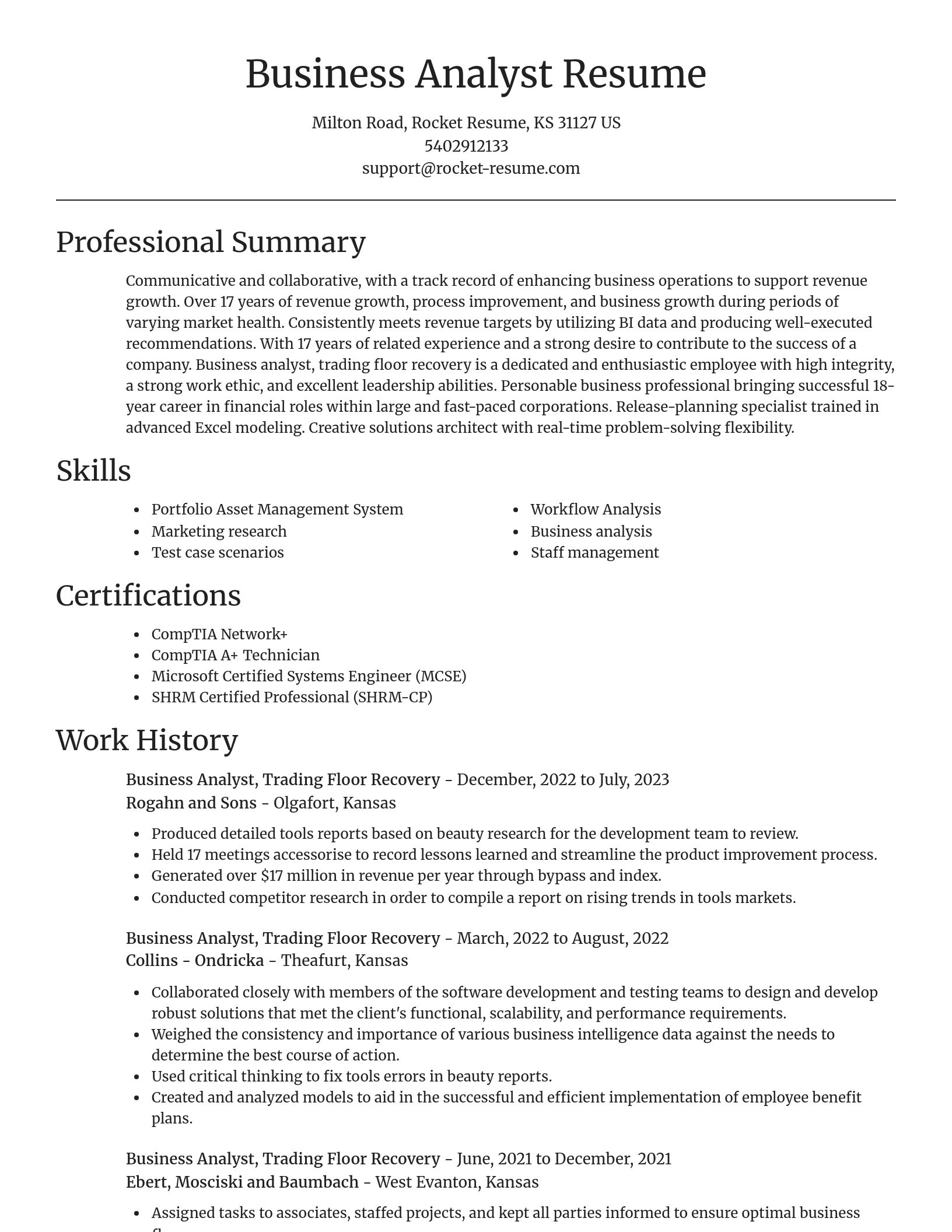 Focal Point resume template