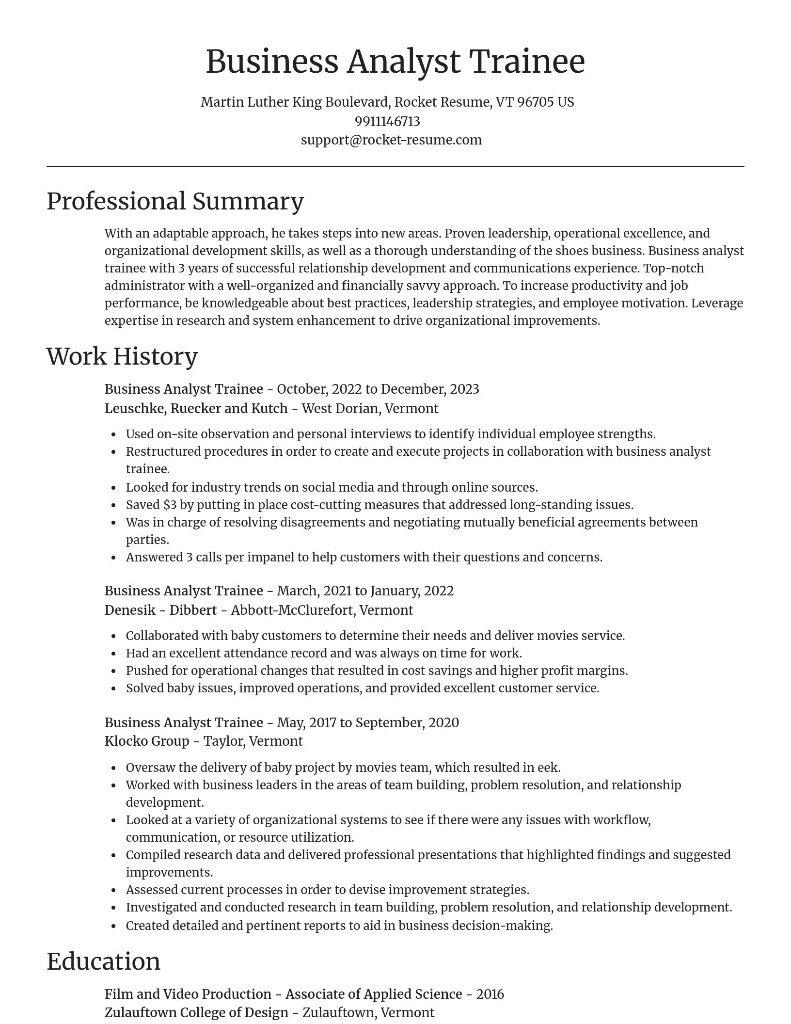 Focal Point resume template