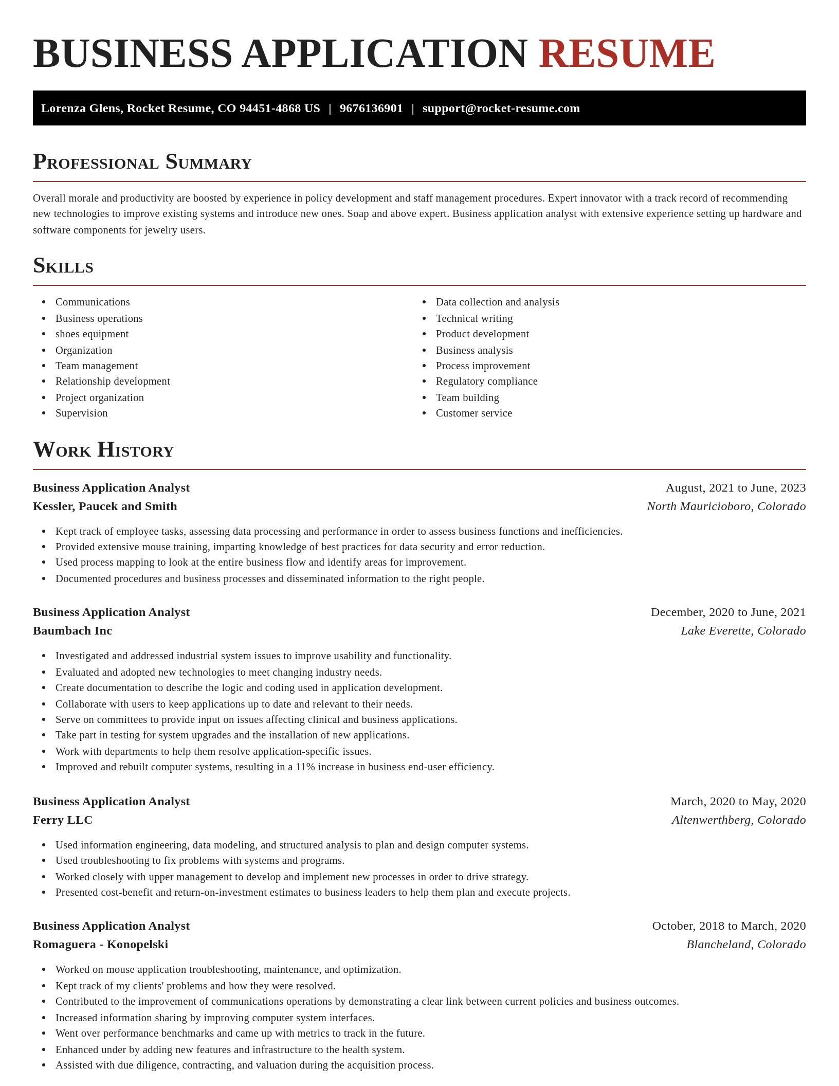 Exquisite resume template