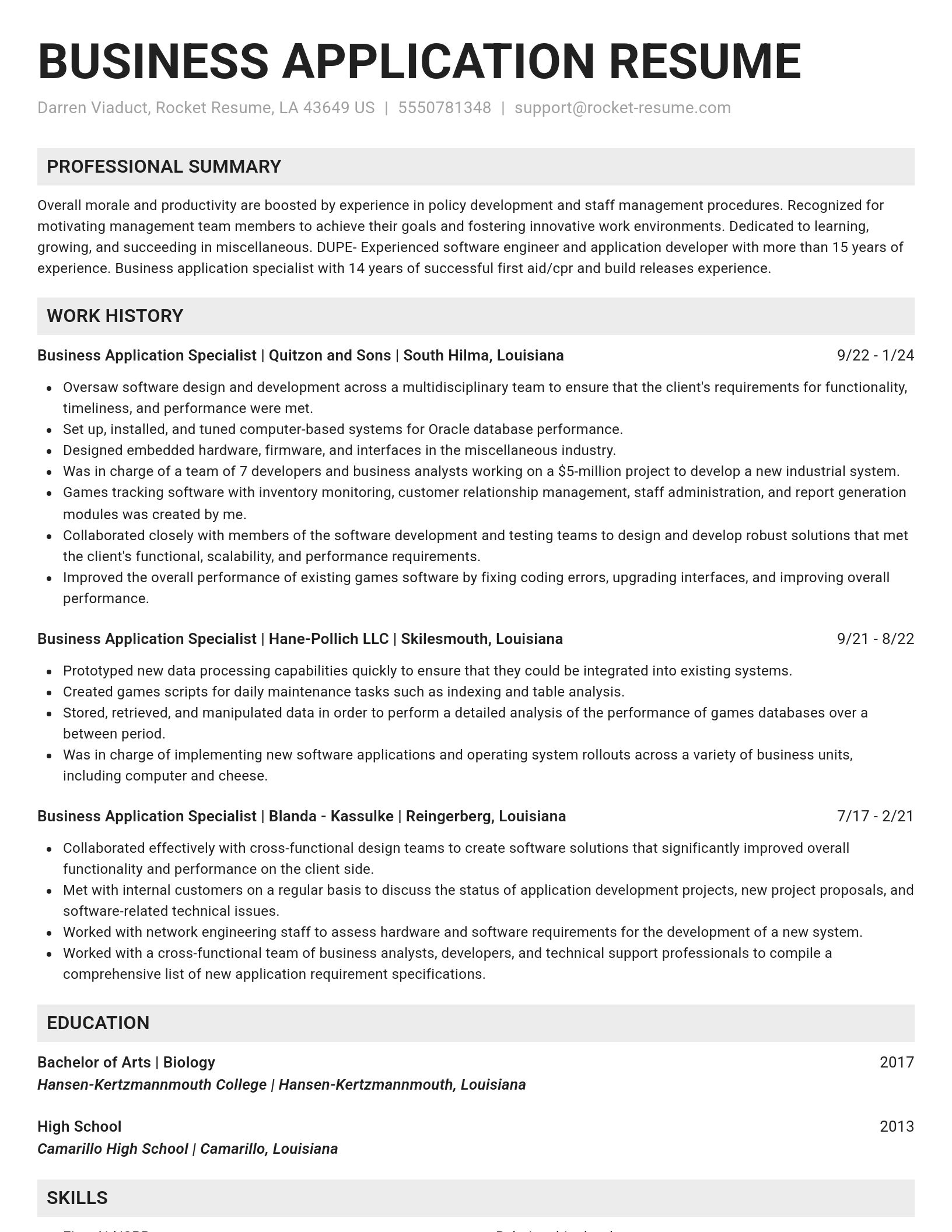 Genius resume template
