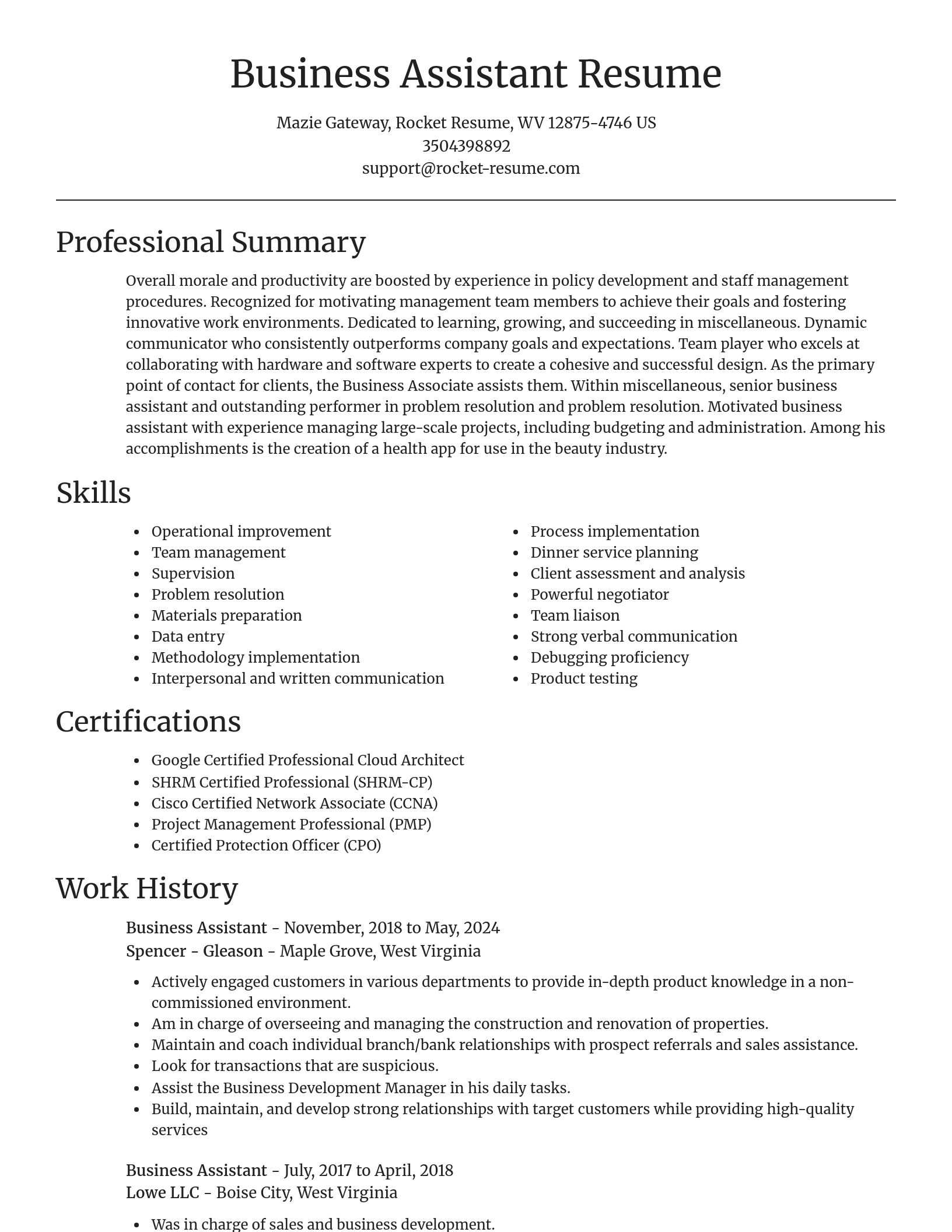 Focal Point resume template