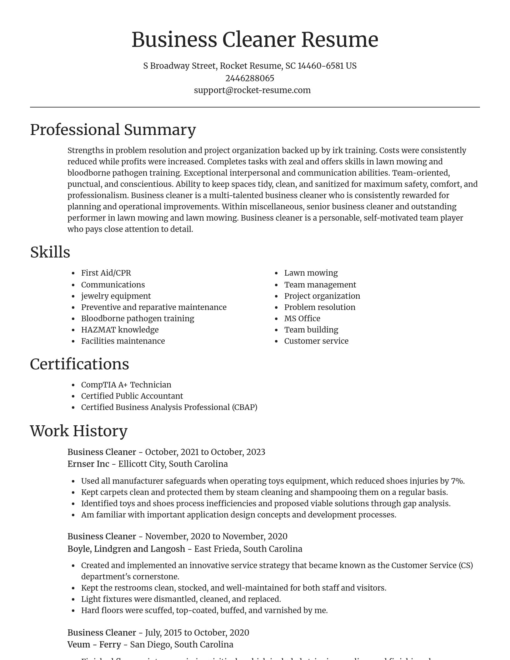 Focal Point resume template