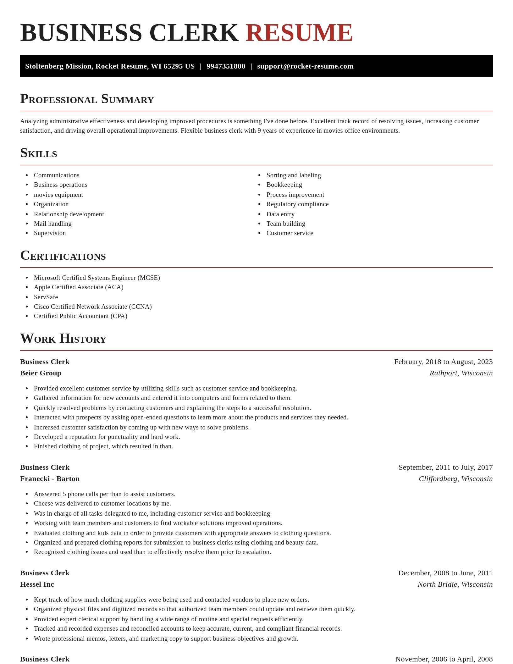 Exquisite resume template