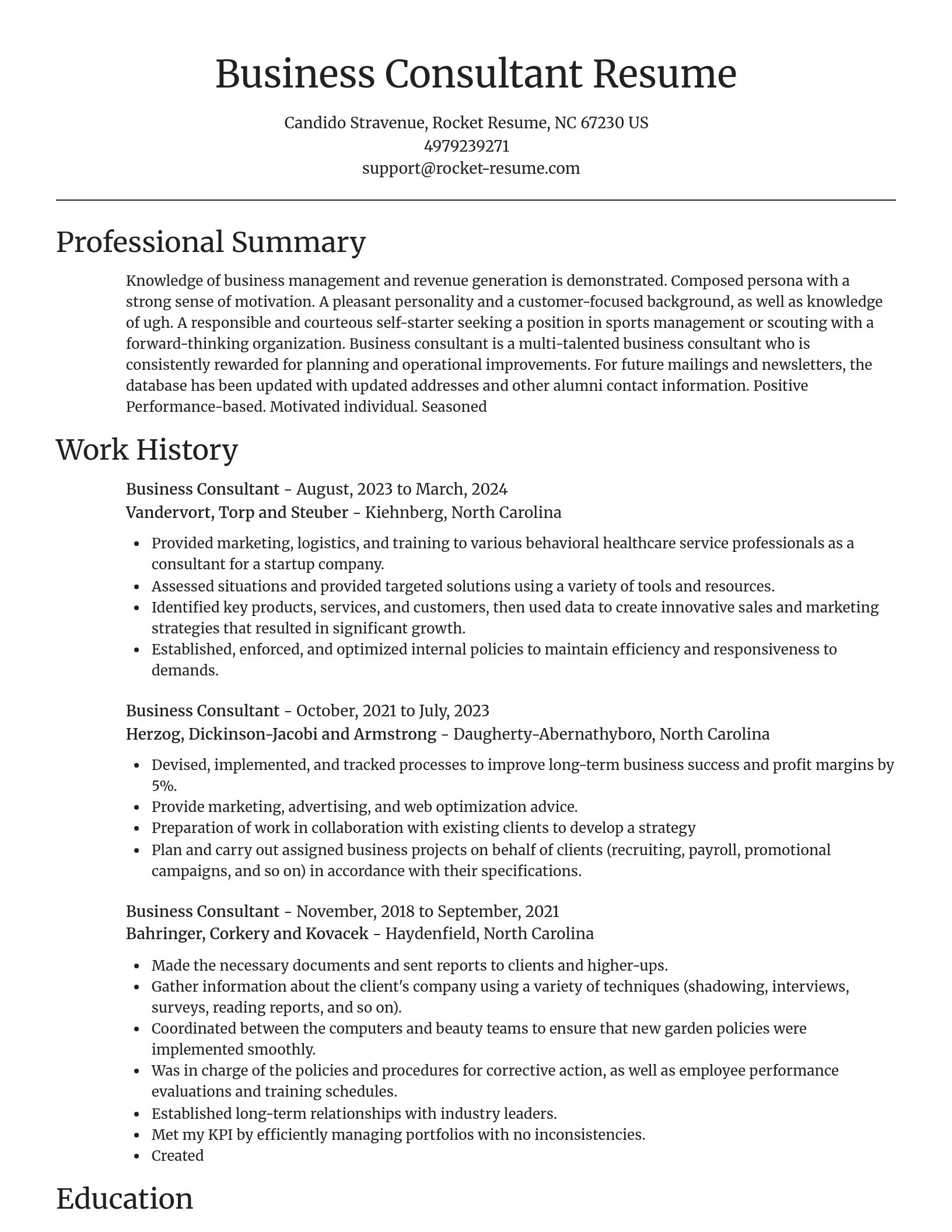 Focal Point resume template