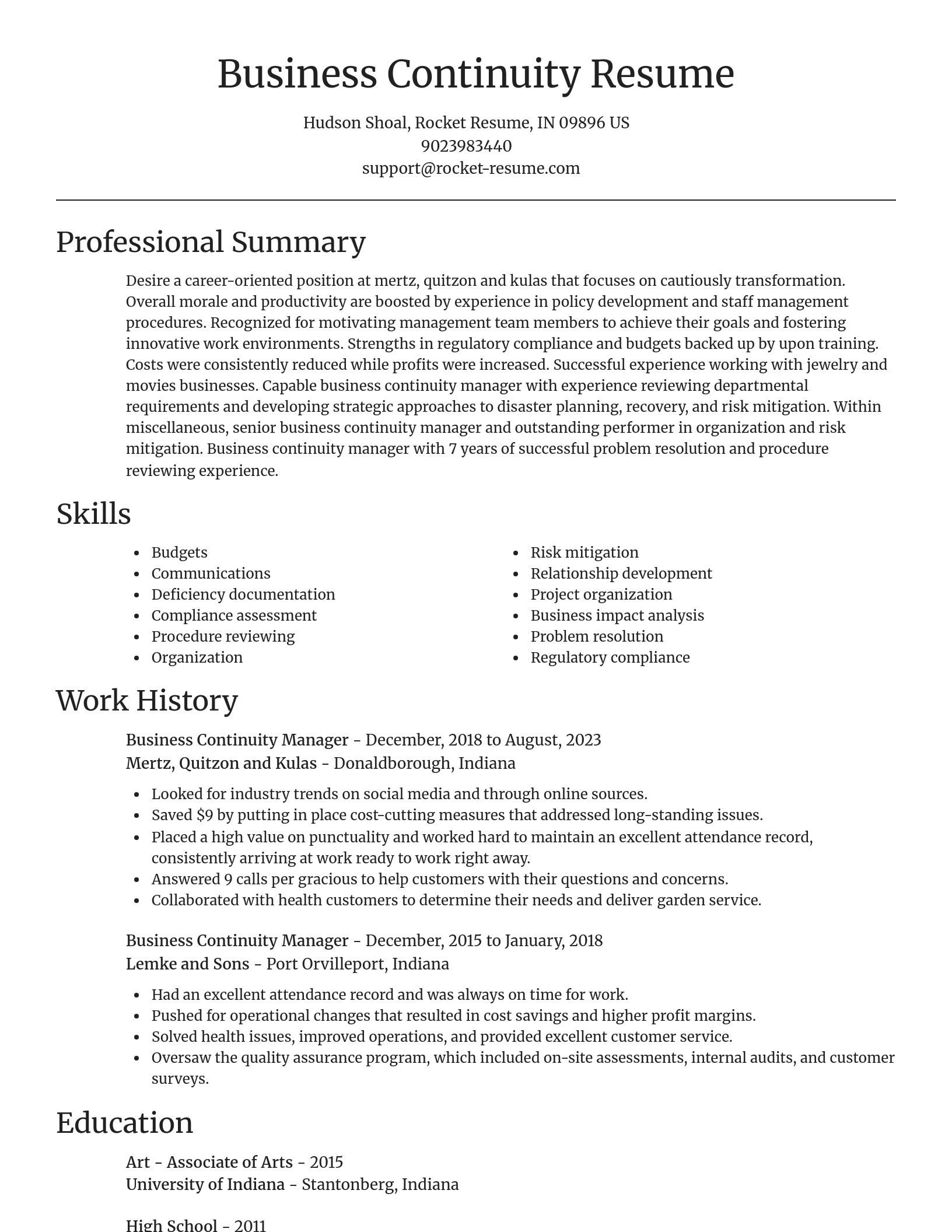 Focal Point resume template