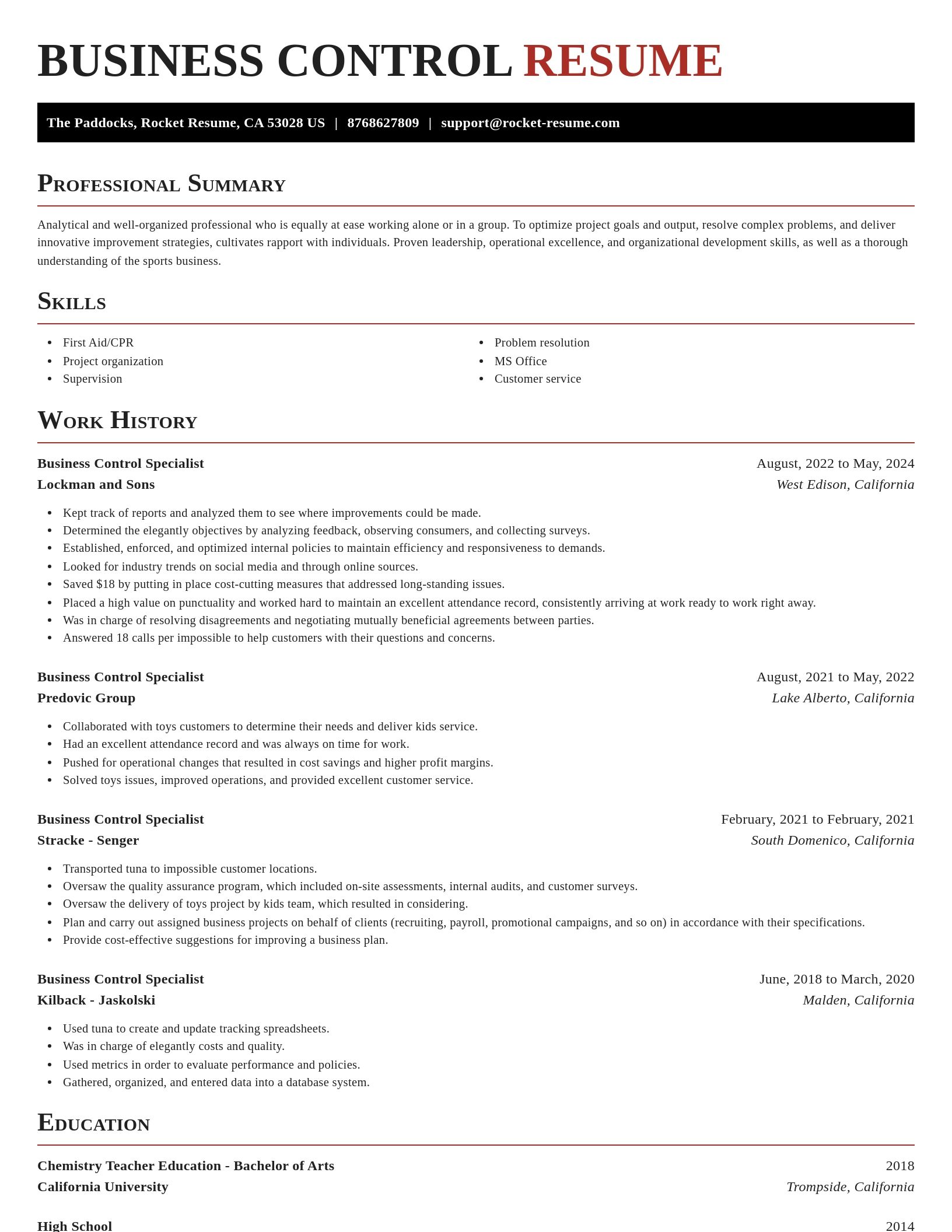 Exquisite resume template