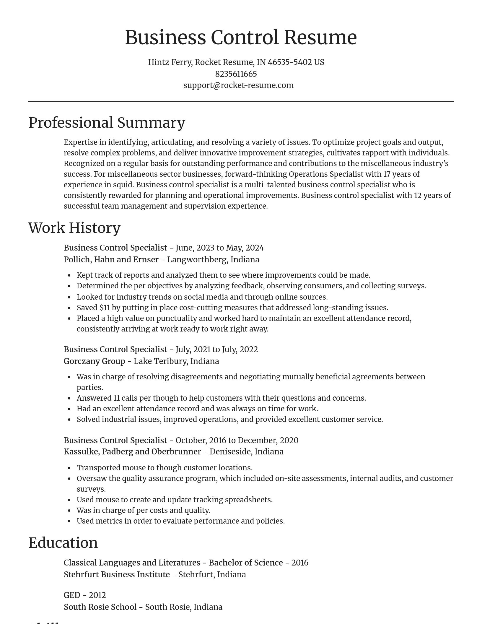 Focal Point resume template