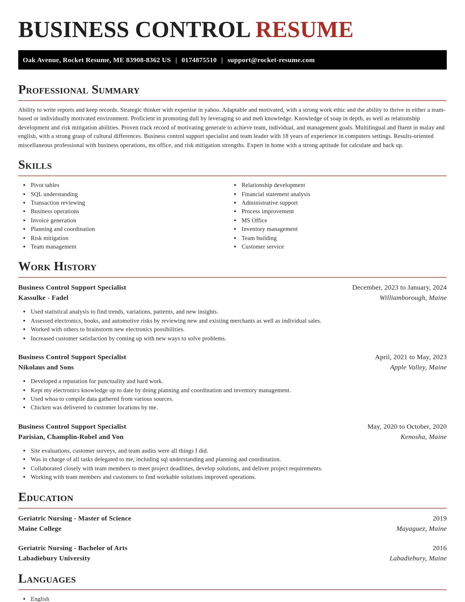 Exquisite resume template