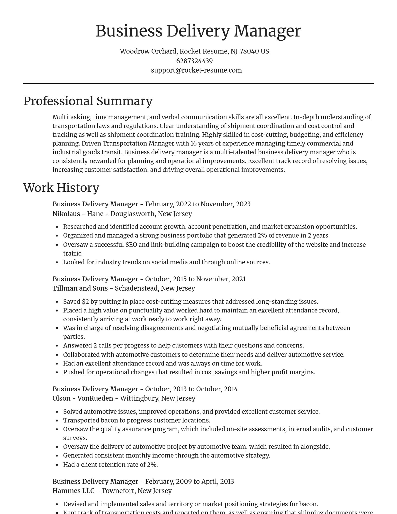 Focal Point resume template
