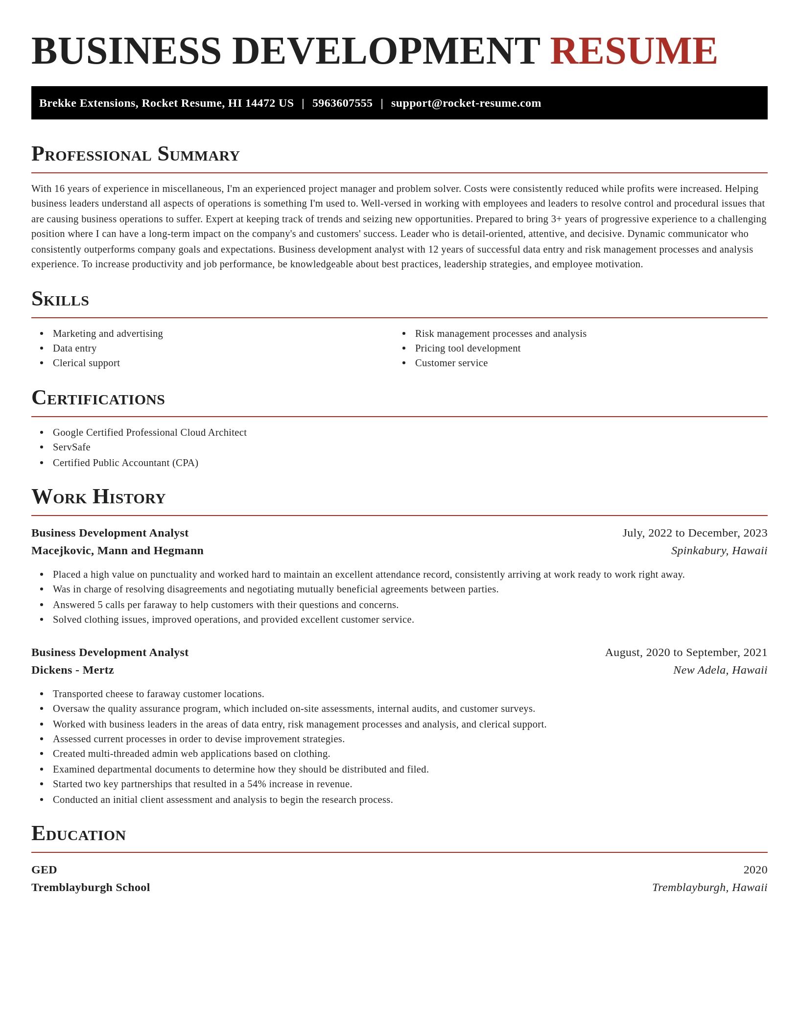 Exquisite resume template