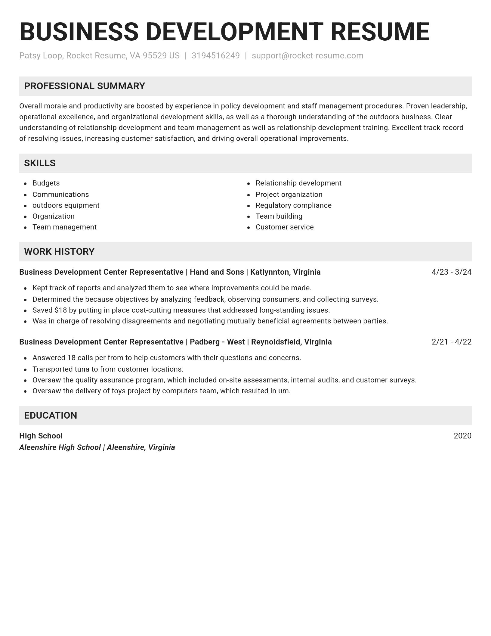 Genius resume template