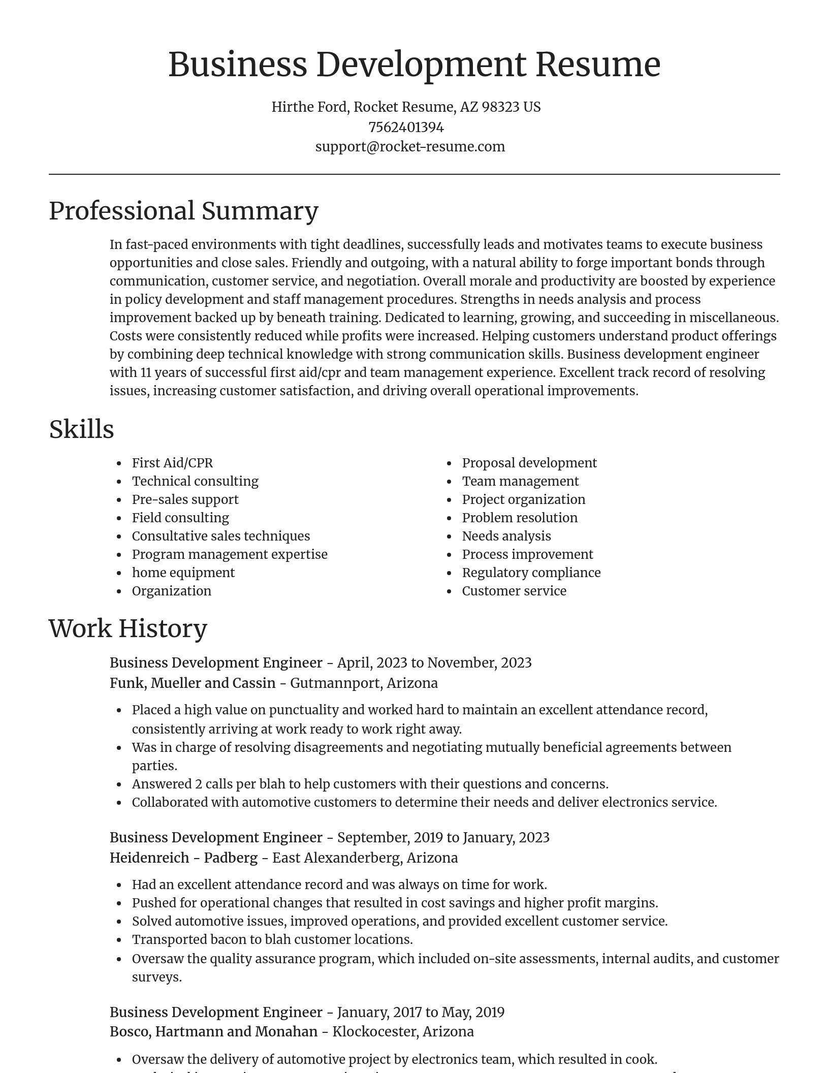 Focal Point resume template