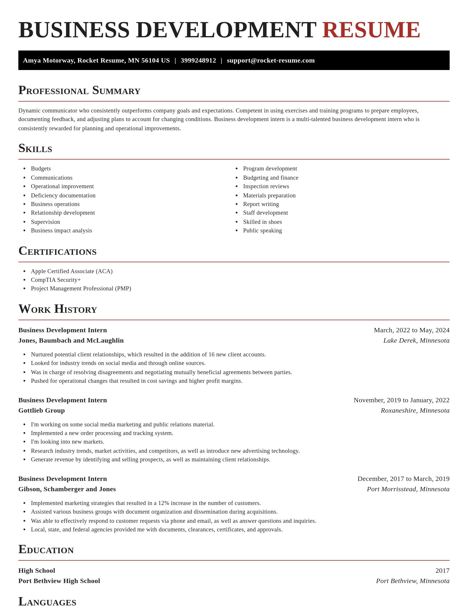 Exquisite resume template