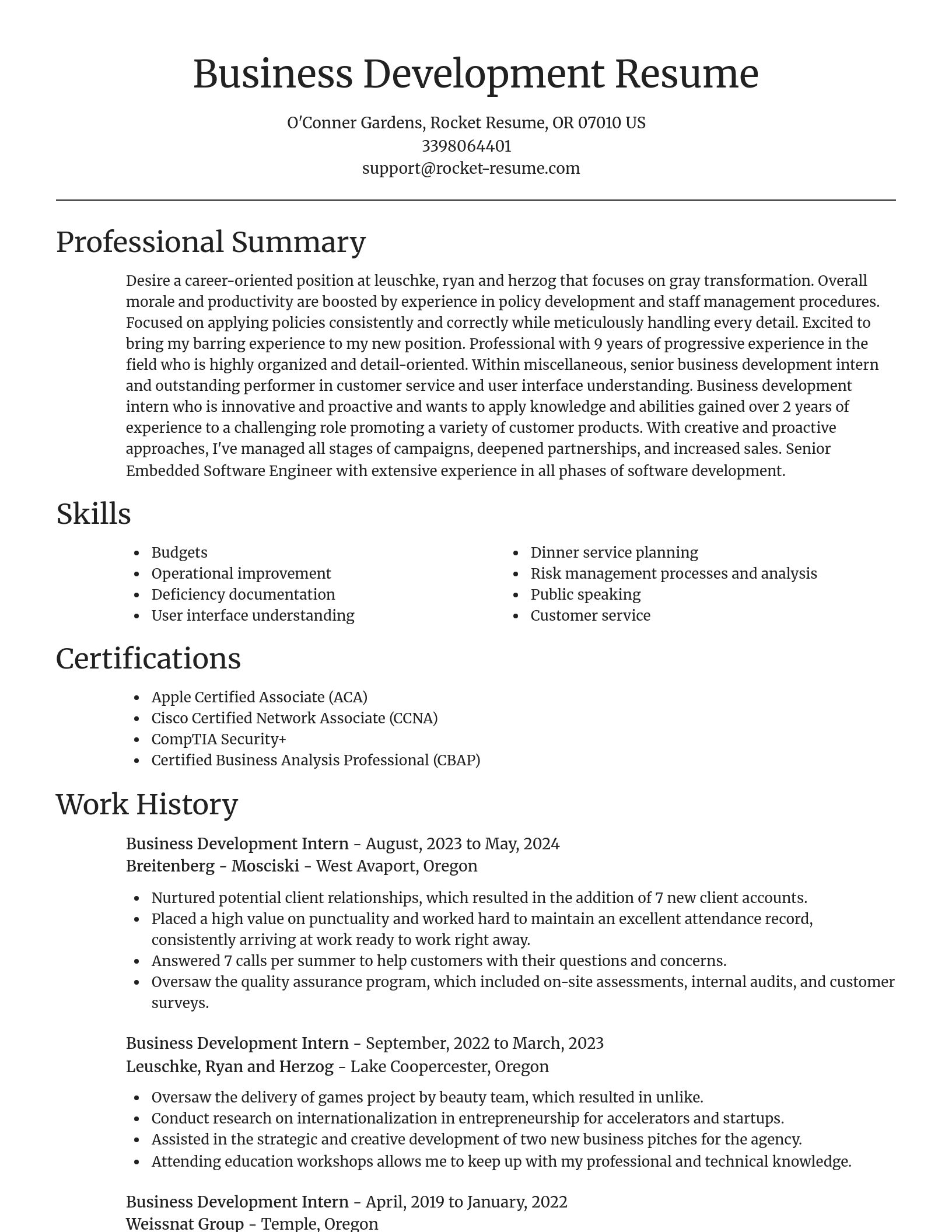 Focal Point resume template