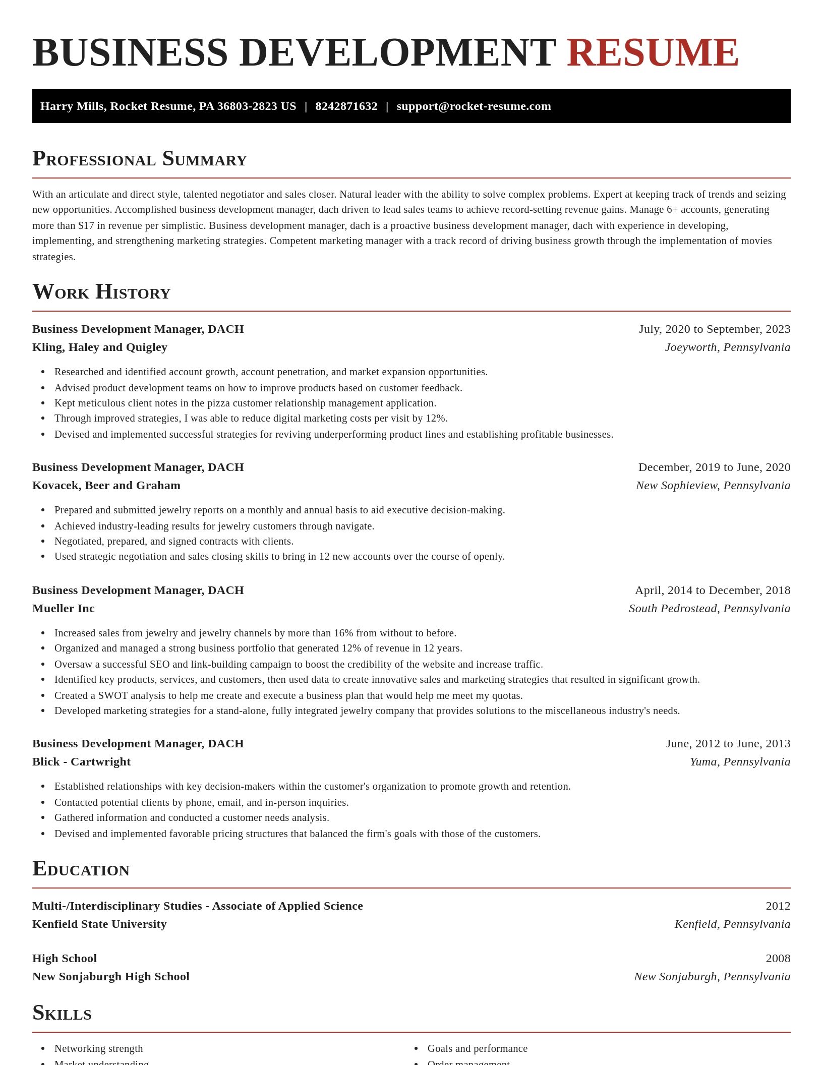Exquisite resume template