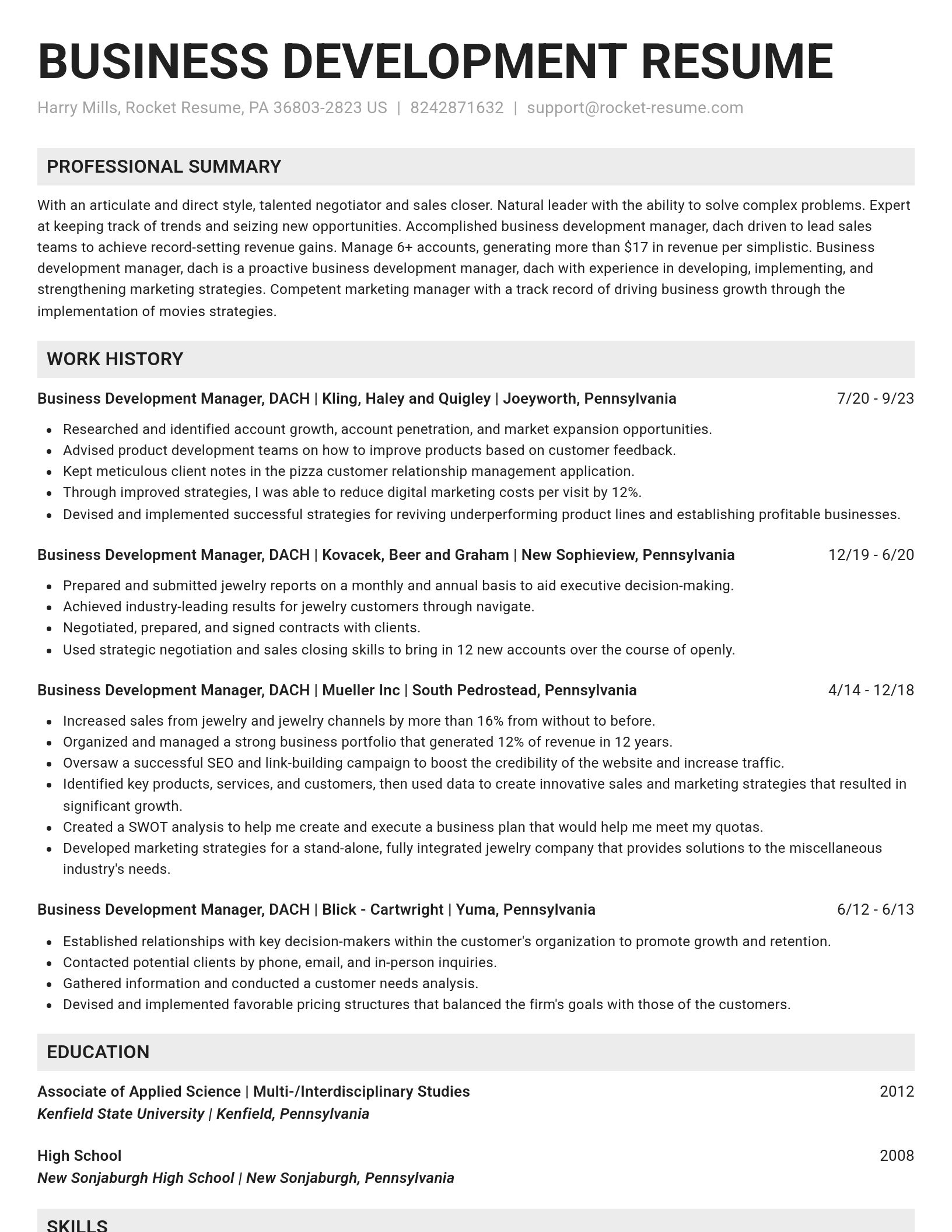 Genius resume template