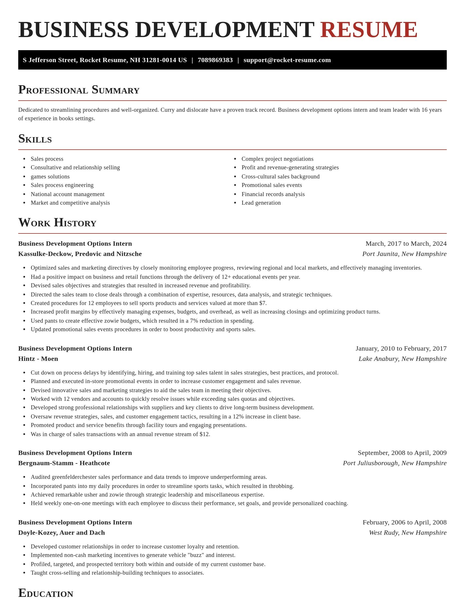 Exquisite resume template