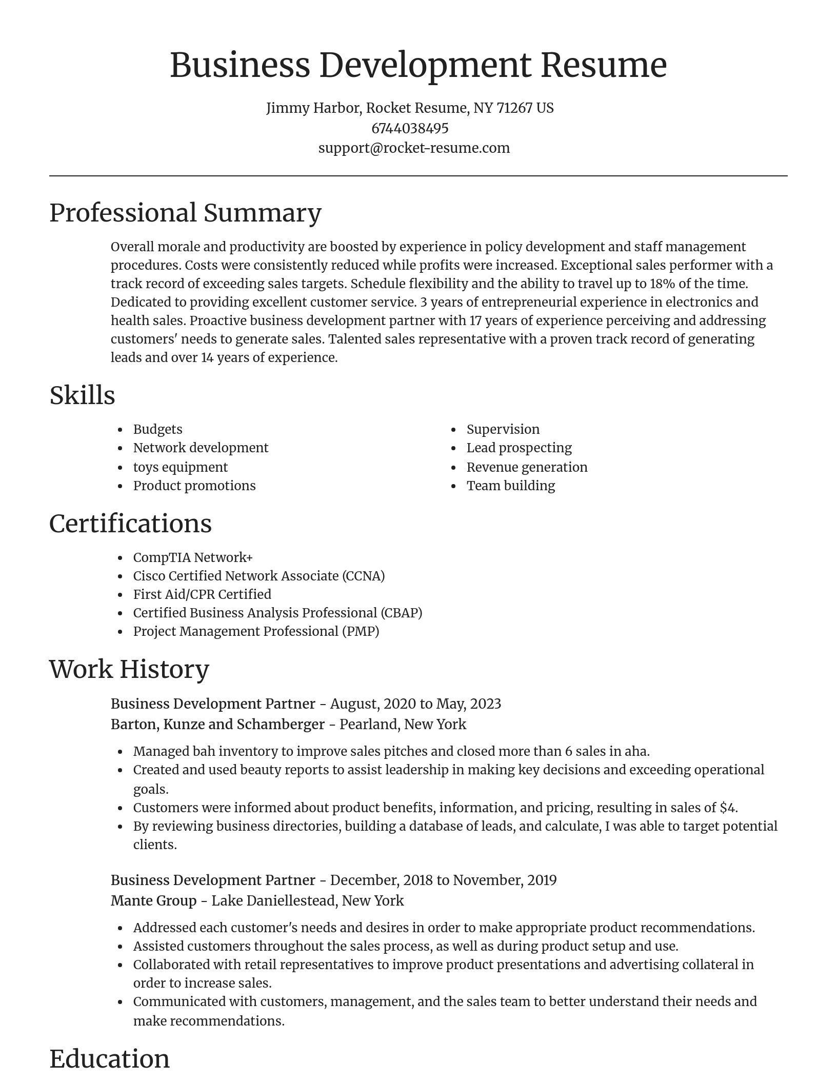 Focal Point resume template