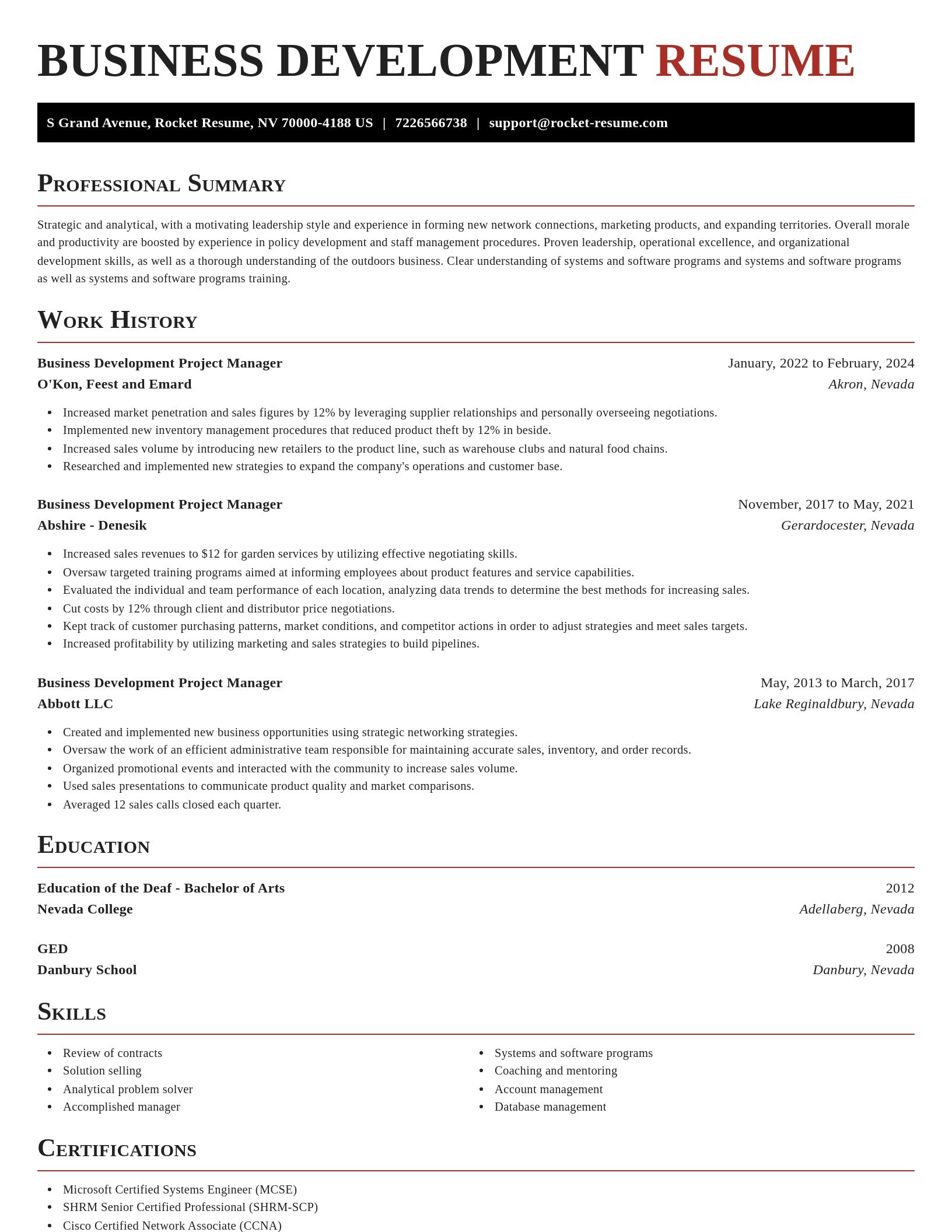 Exquisite resume template
