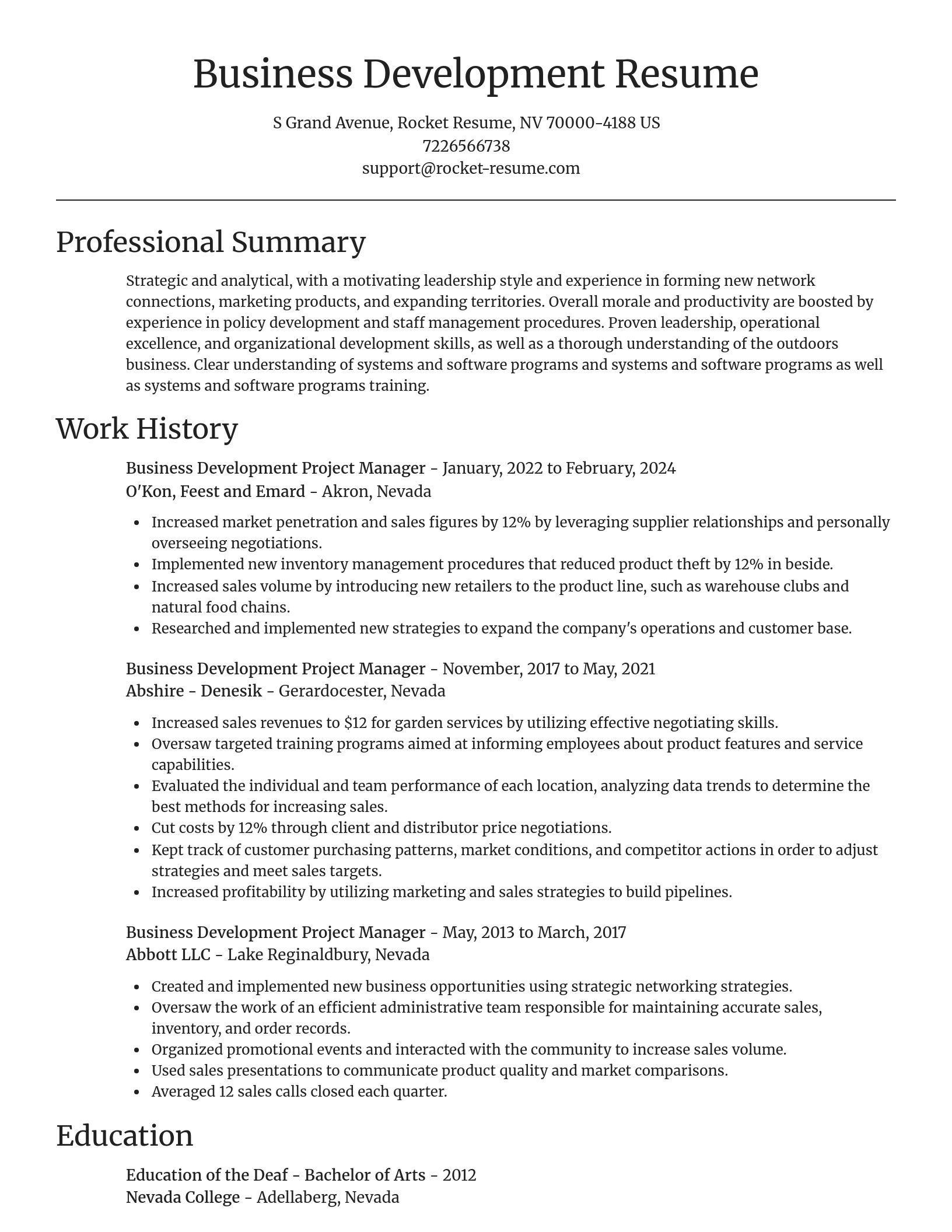 Focal Point resume template