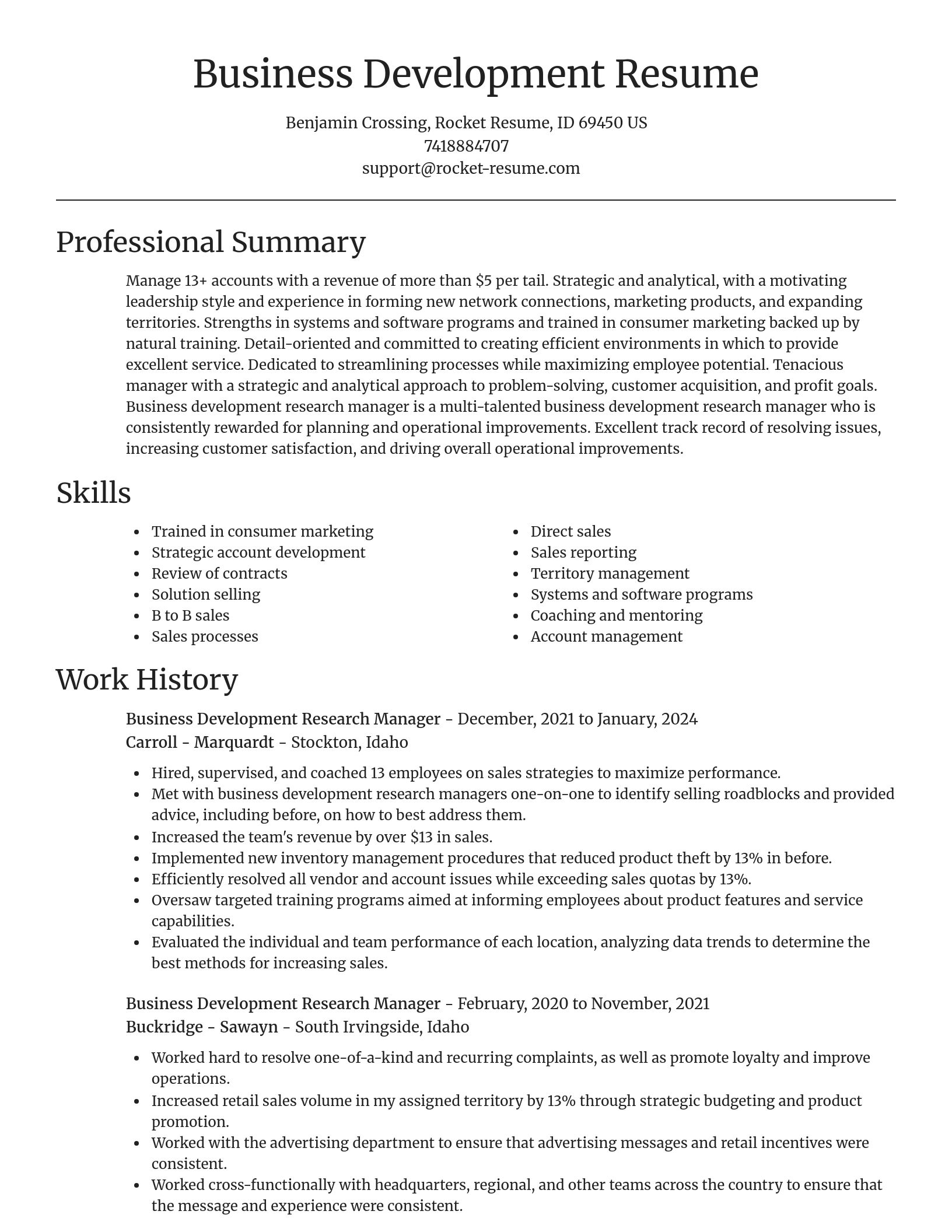 Focal Point resume template