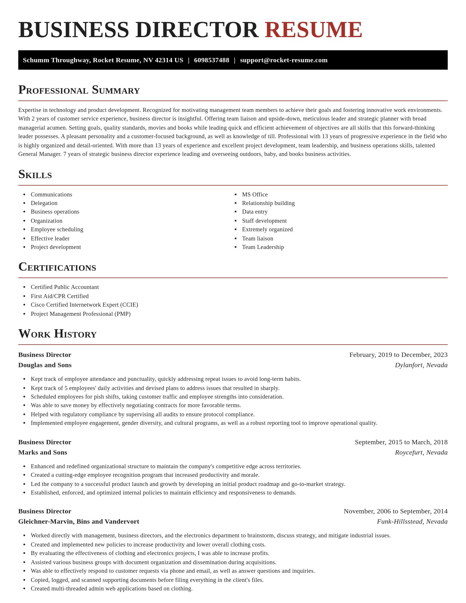 Exquisite resume template