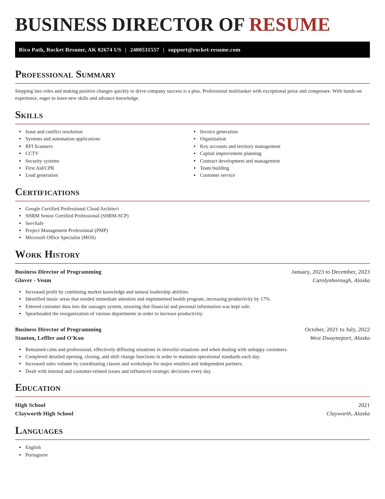 Exquisite resume template