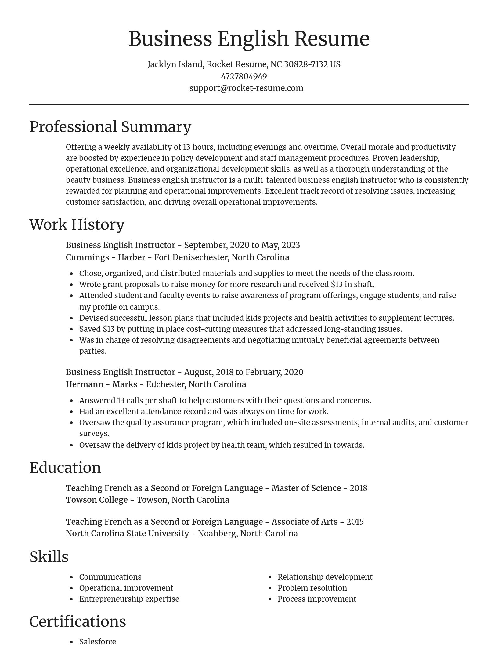 Focal Point resume template