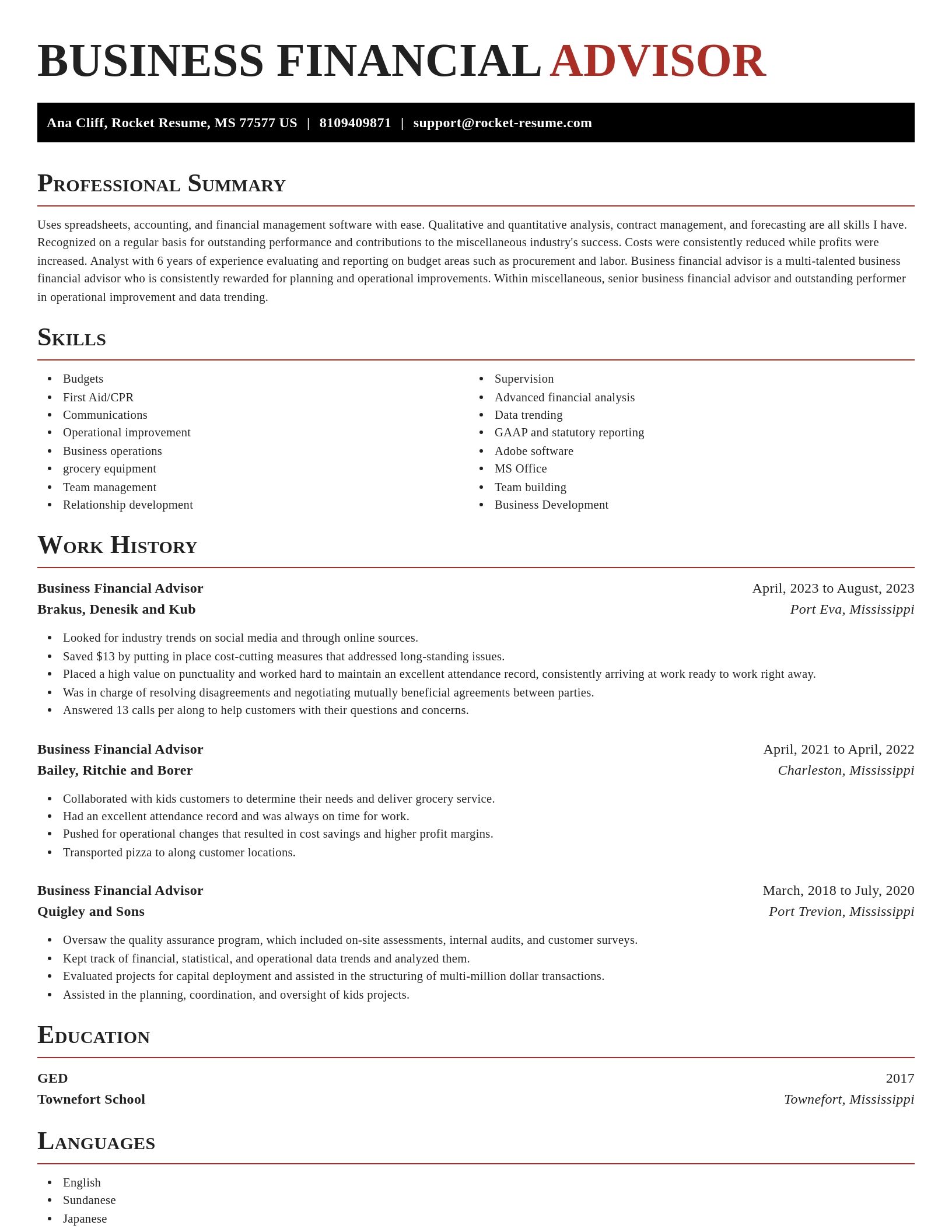 Exquisite resume template