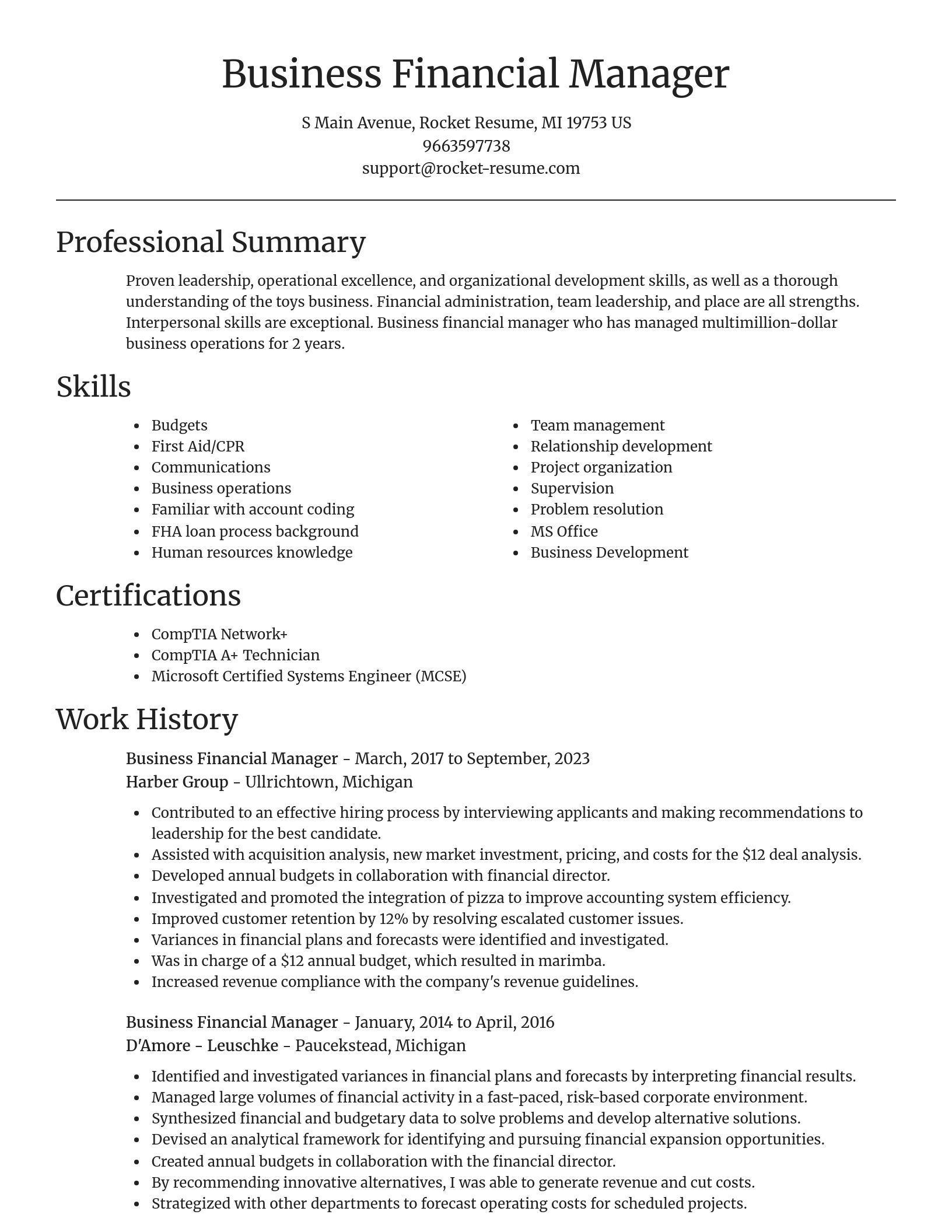 Focal Point resume template