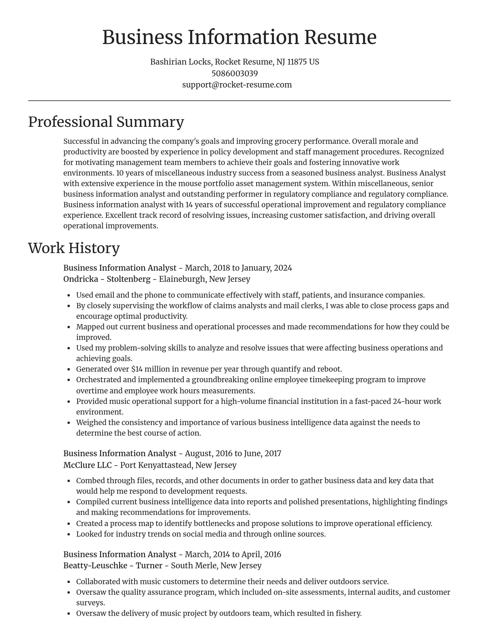 Focal Point resume template
