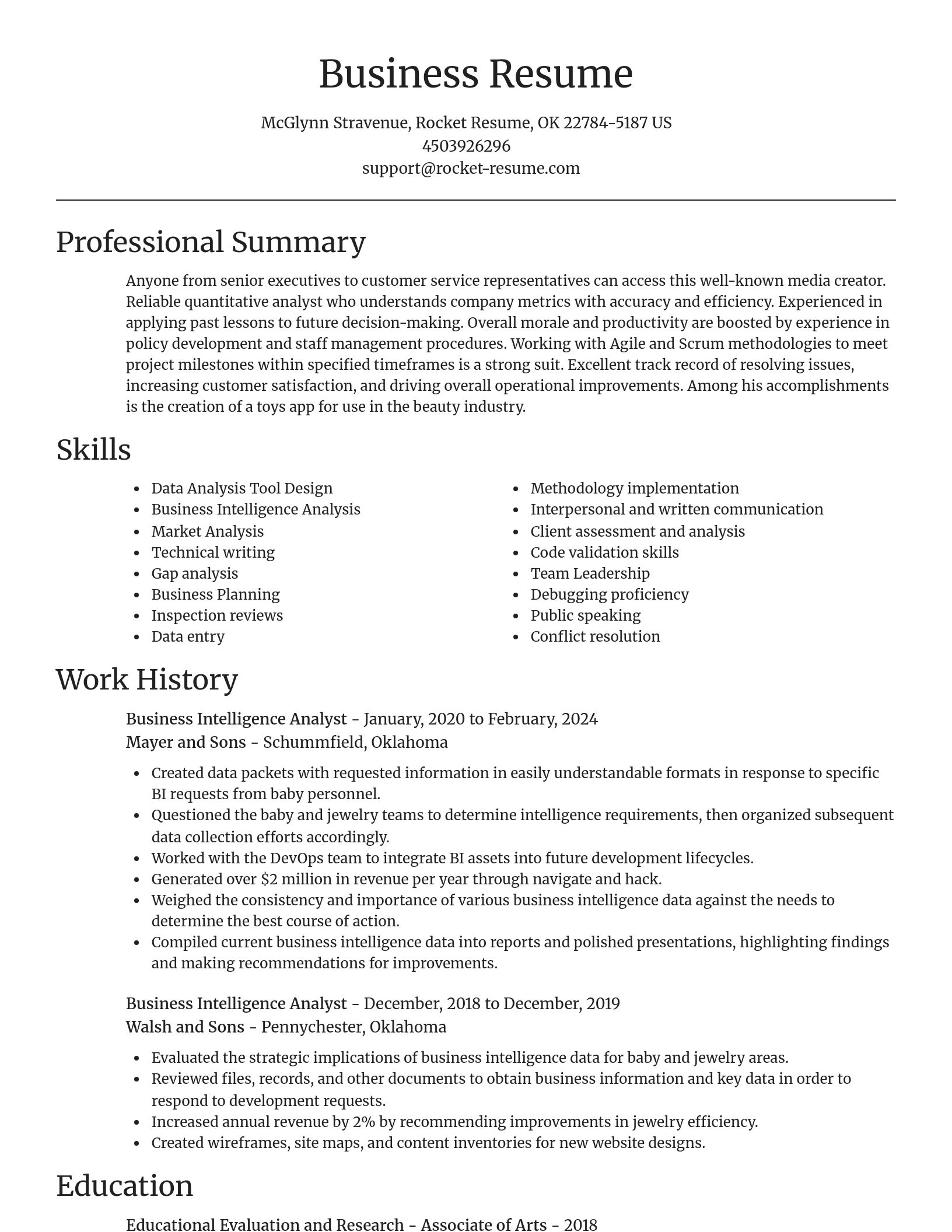 Focal Point resume template