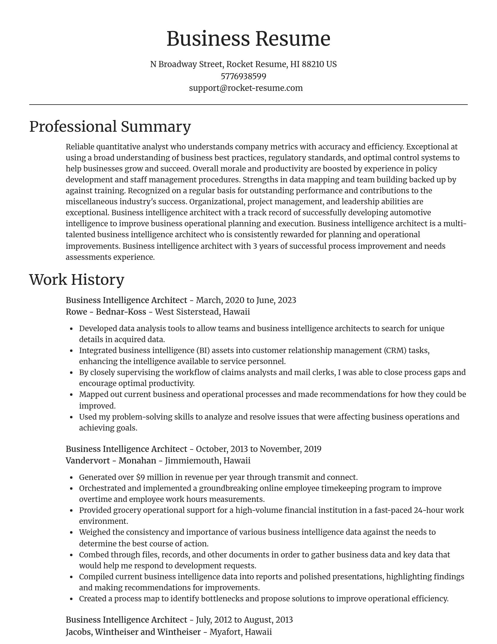 Focal Point resume template