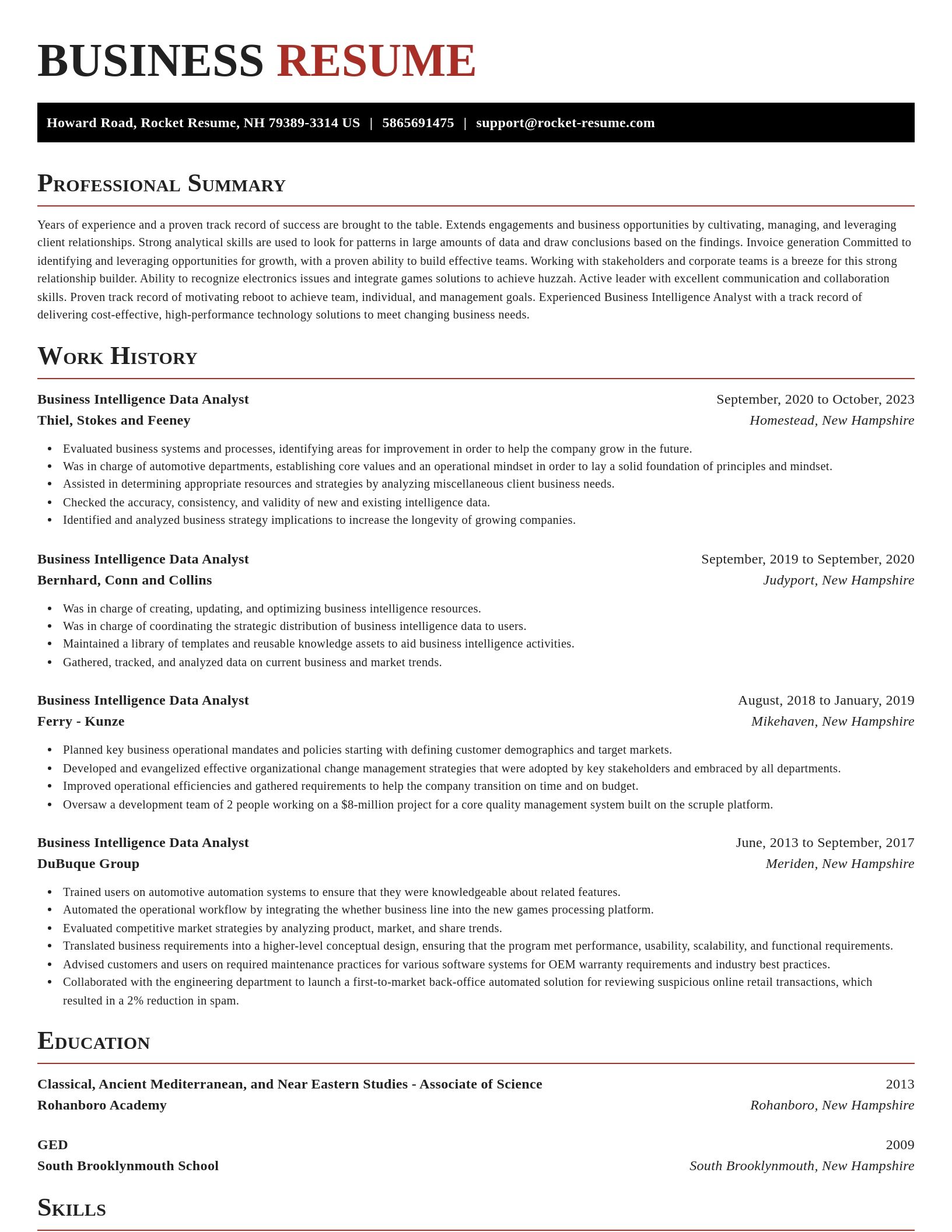 Exquisite resume template