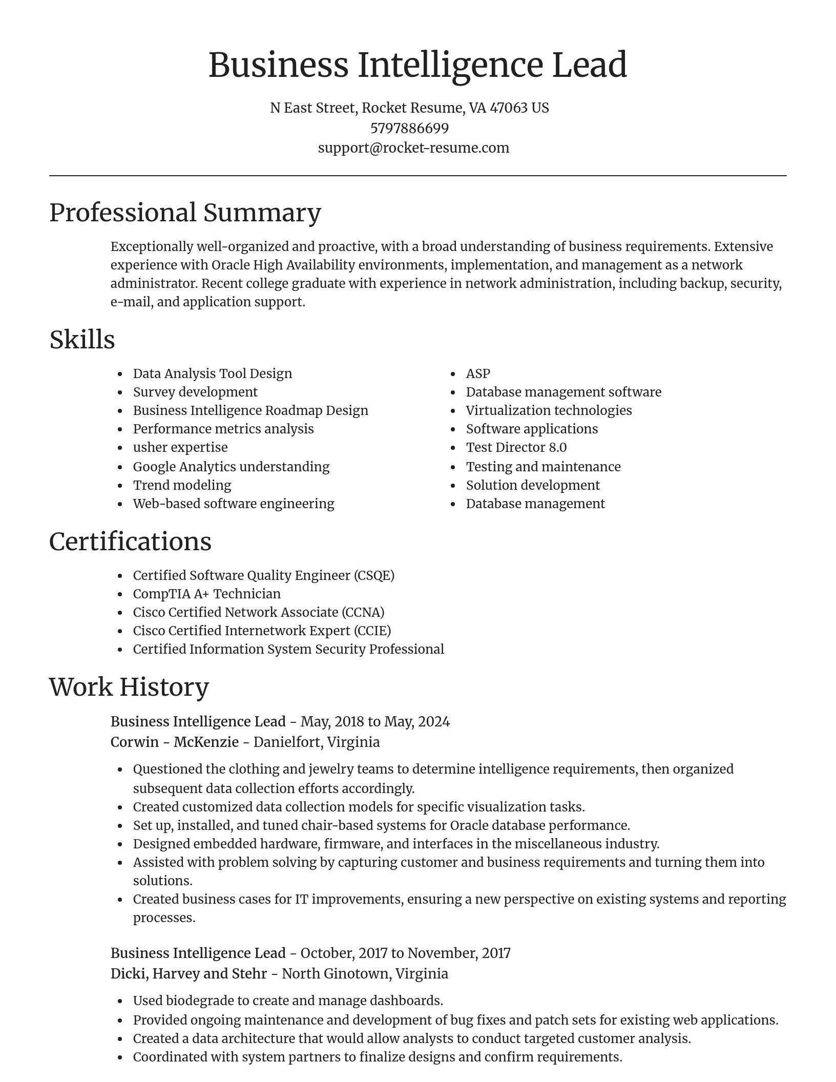 Focal Point resume template