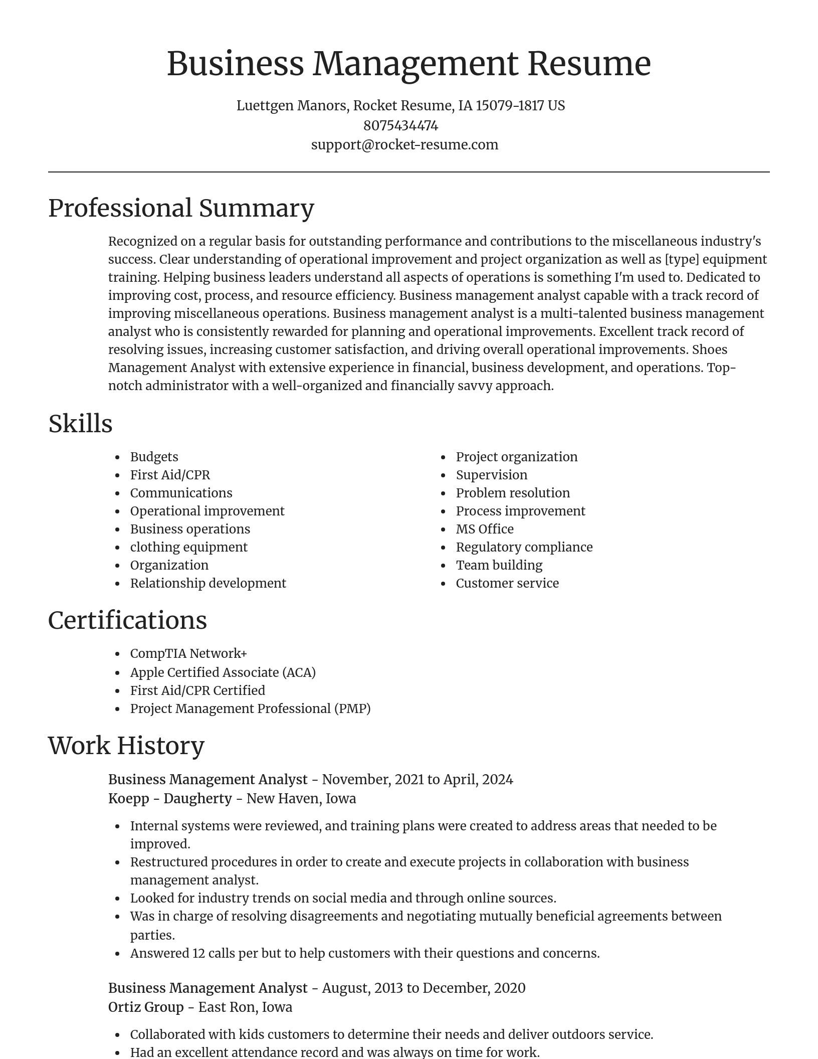 Focal Point resume template
