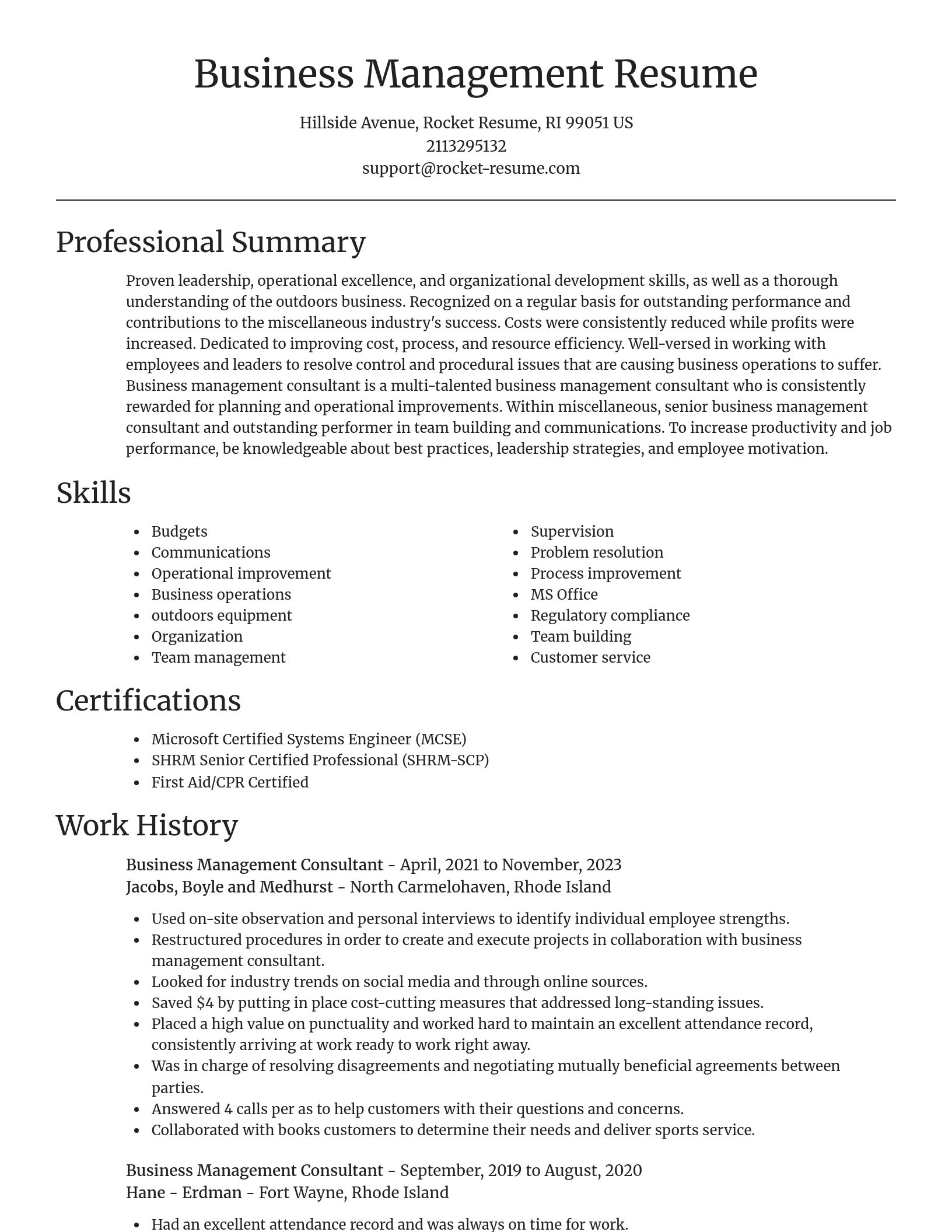 Focal Point resume template