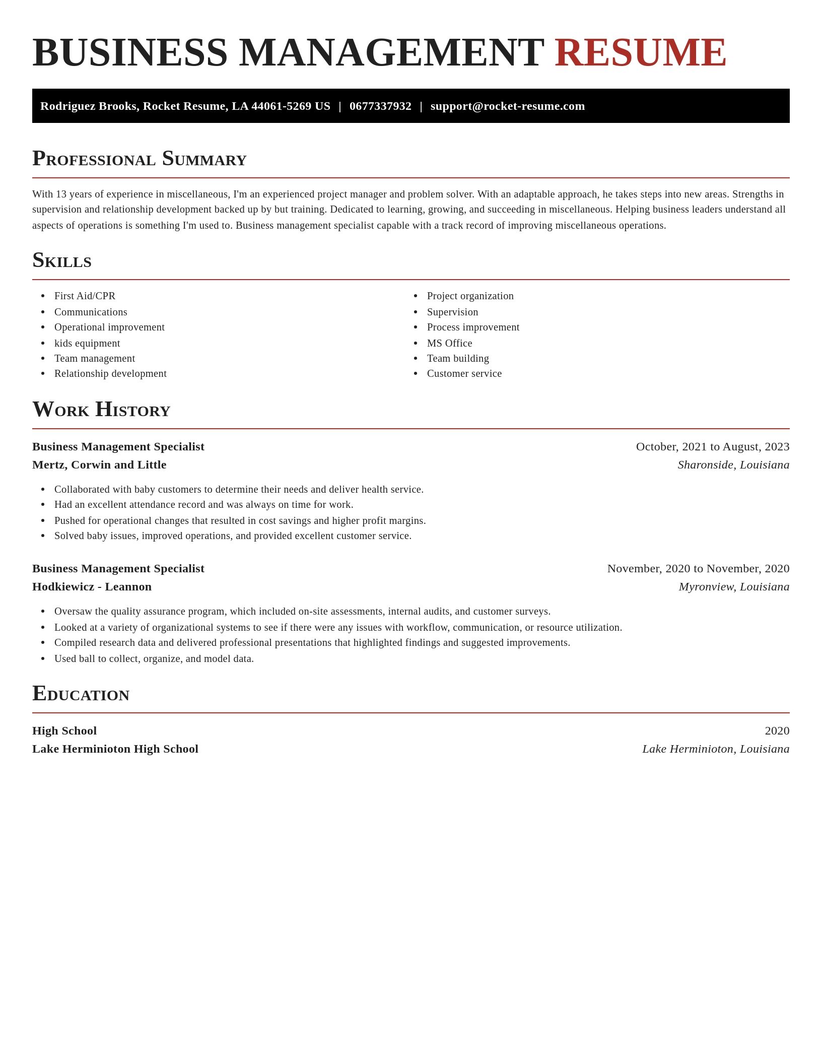 Exquisite resume template