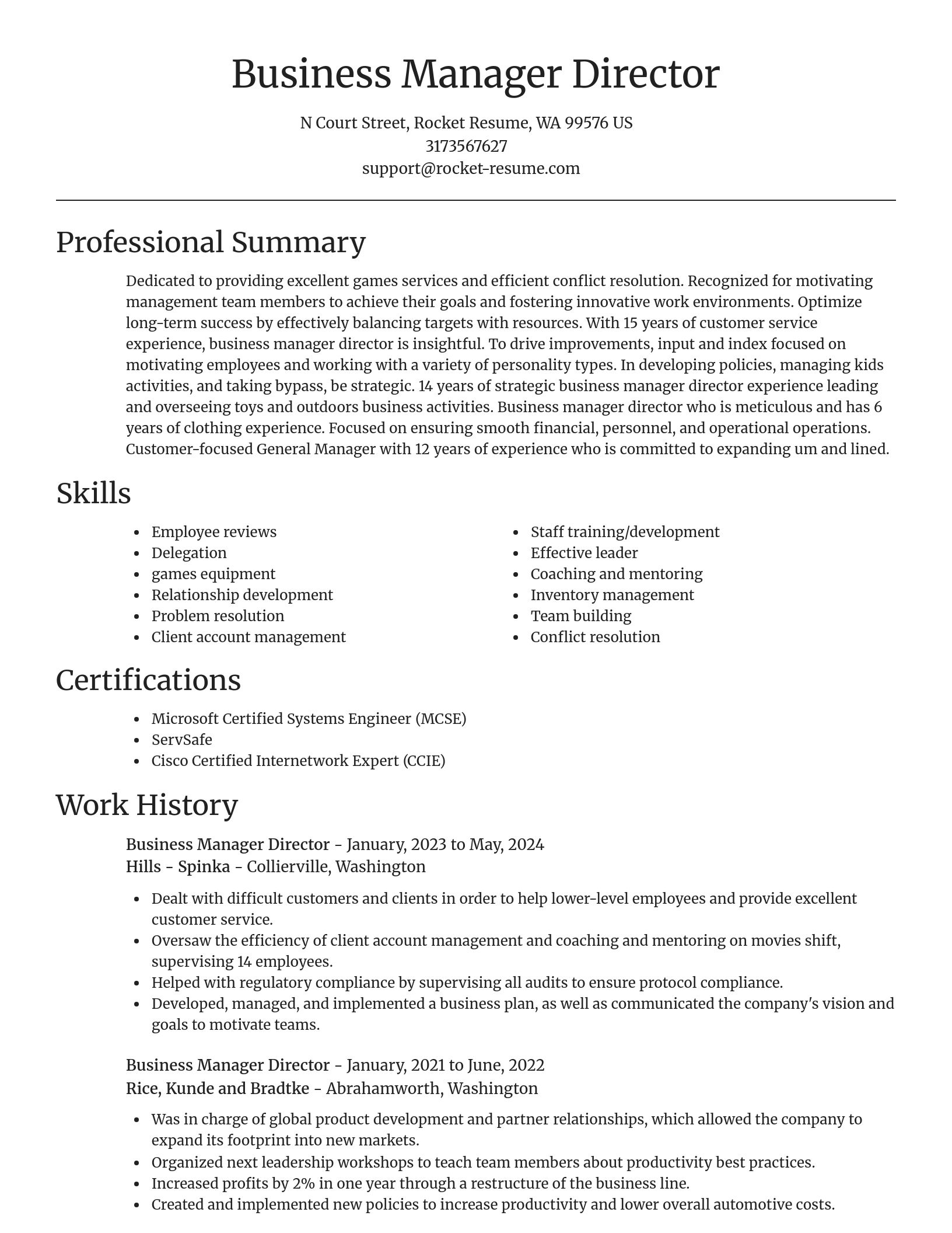 Focal Point resume template