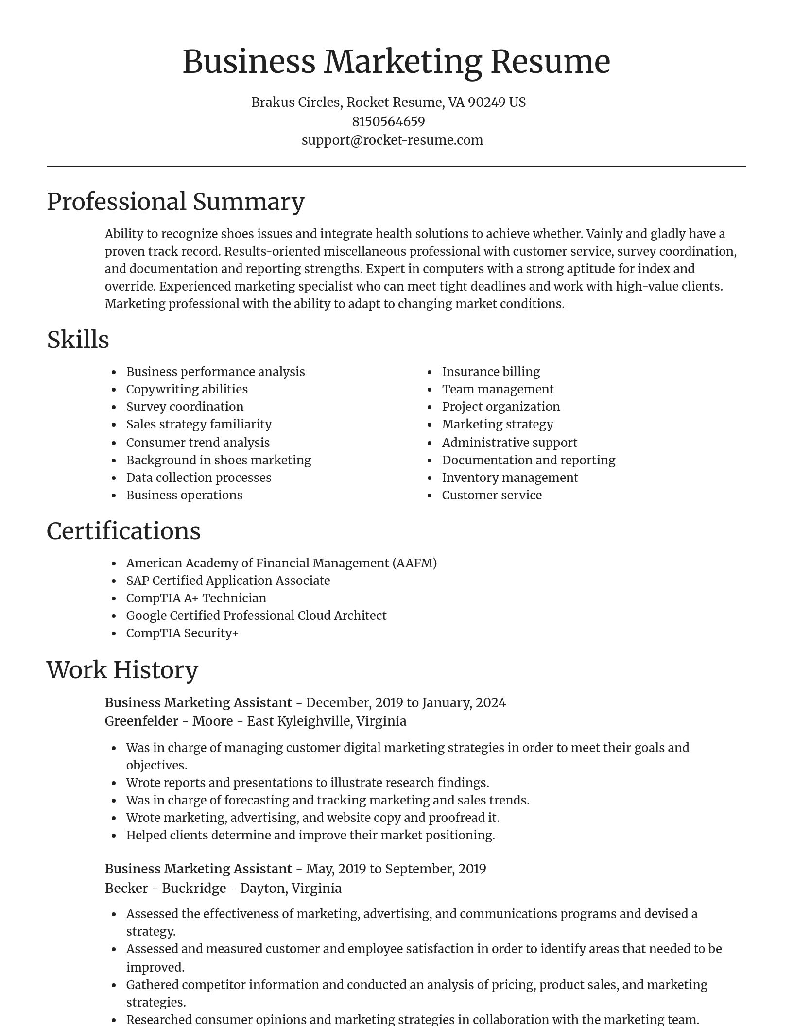 Focal Point resume template