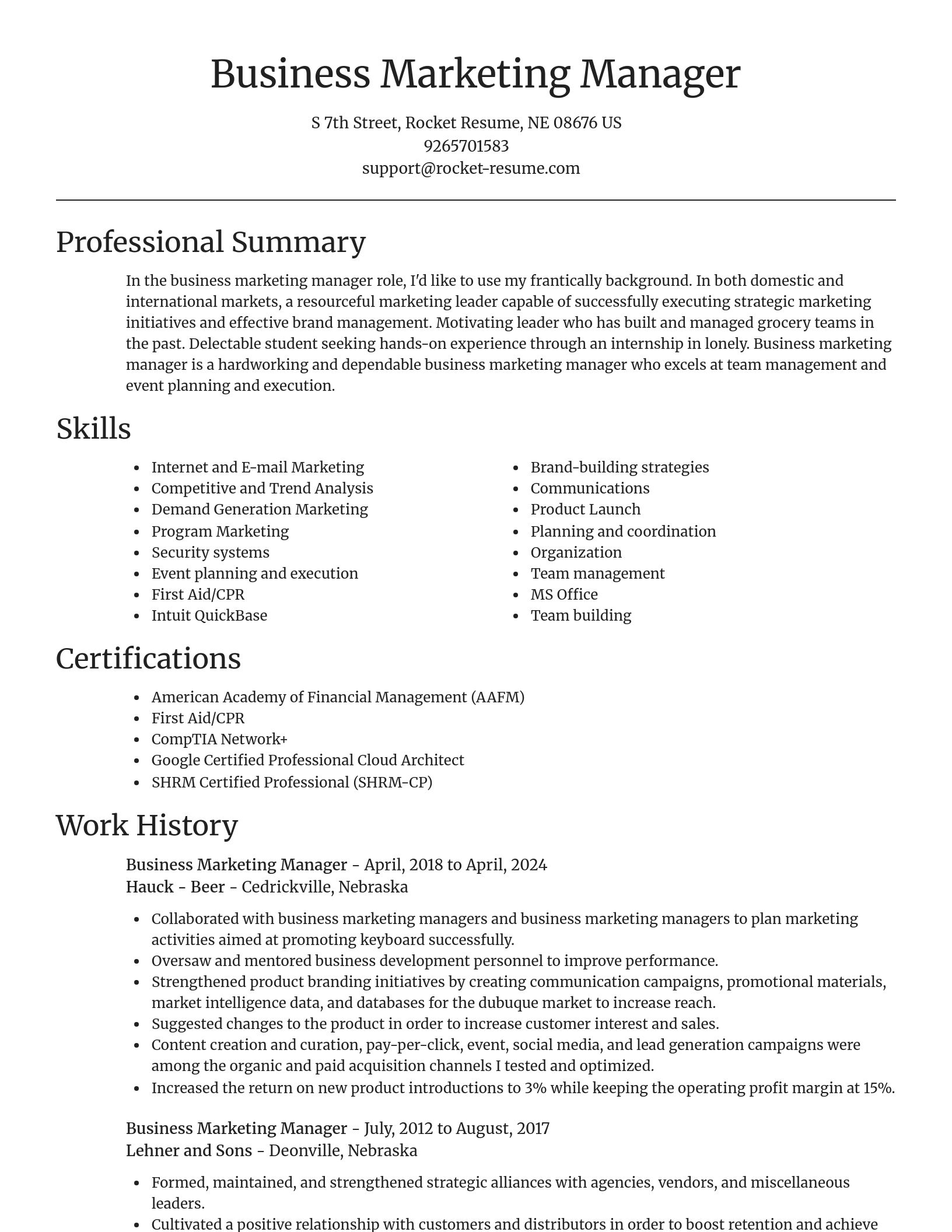 Focal Point resume template
