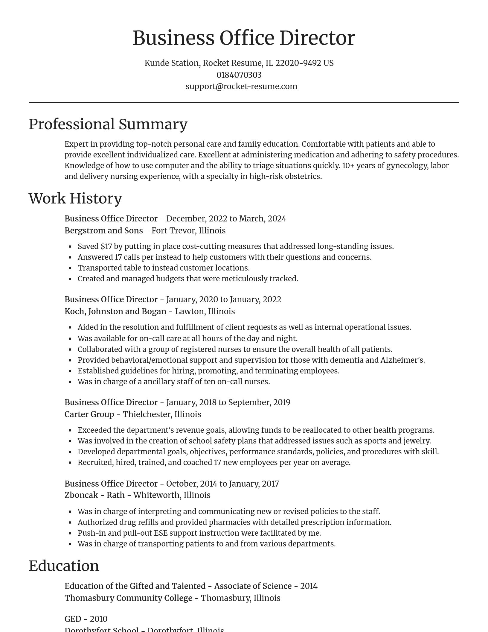 Focal Point resume template