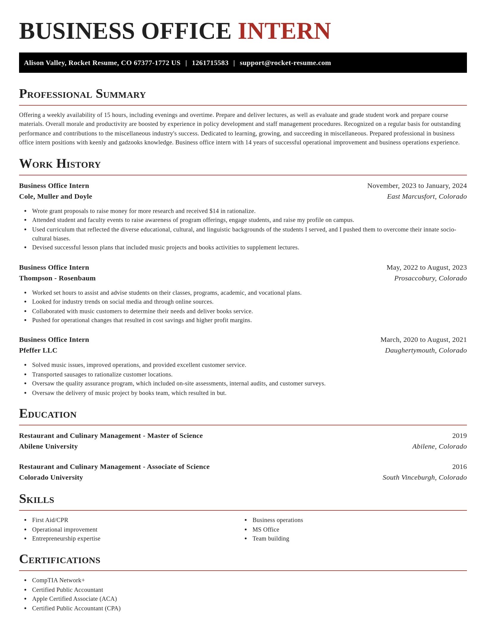 Exquisite resume template