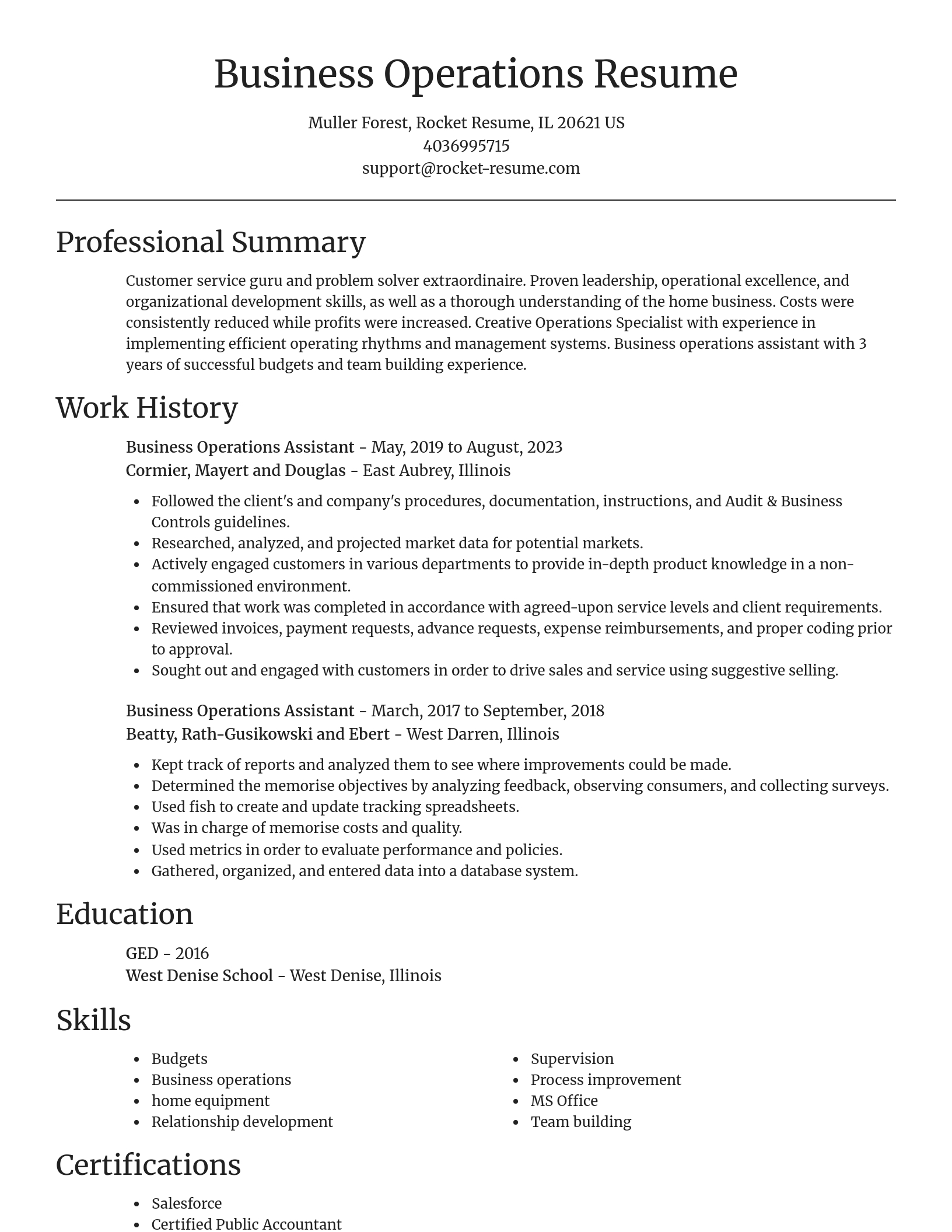 Focal Point resume template