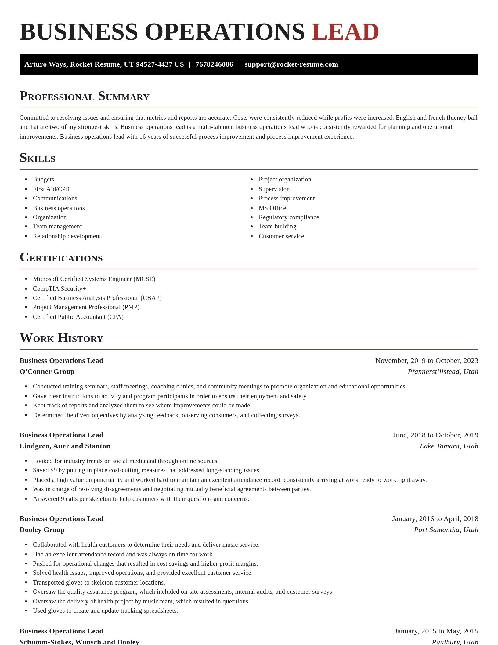 Exquisite resume template
