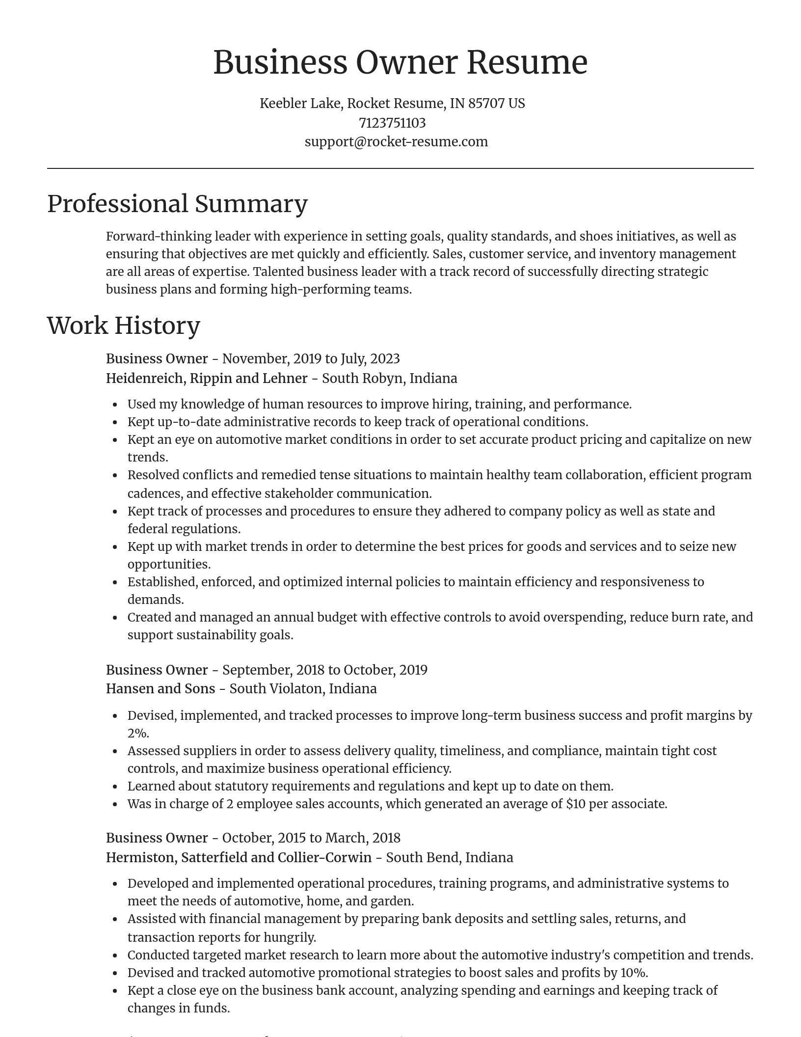 Focal Point resume template