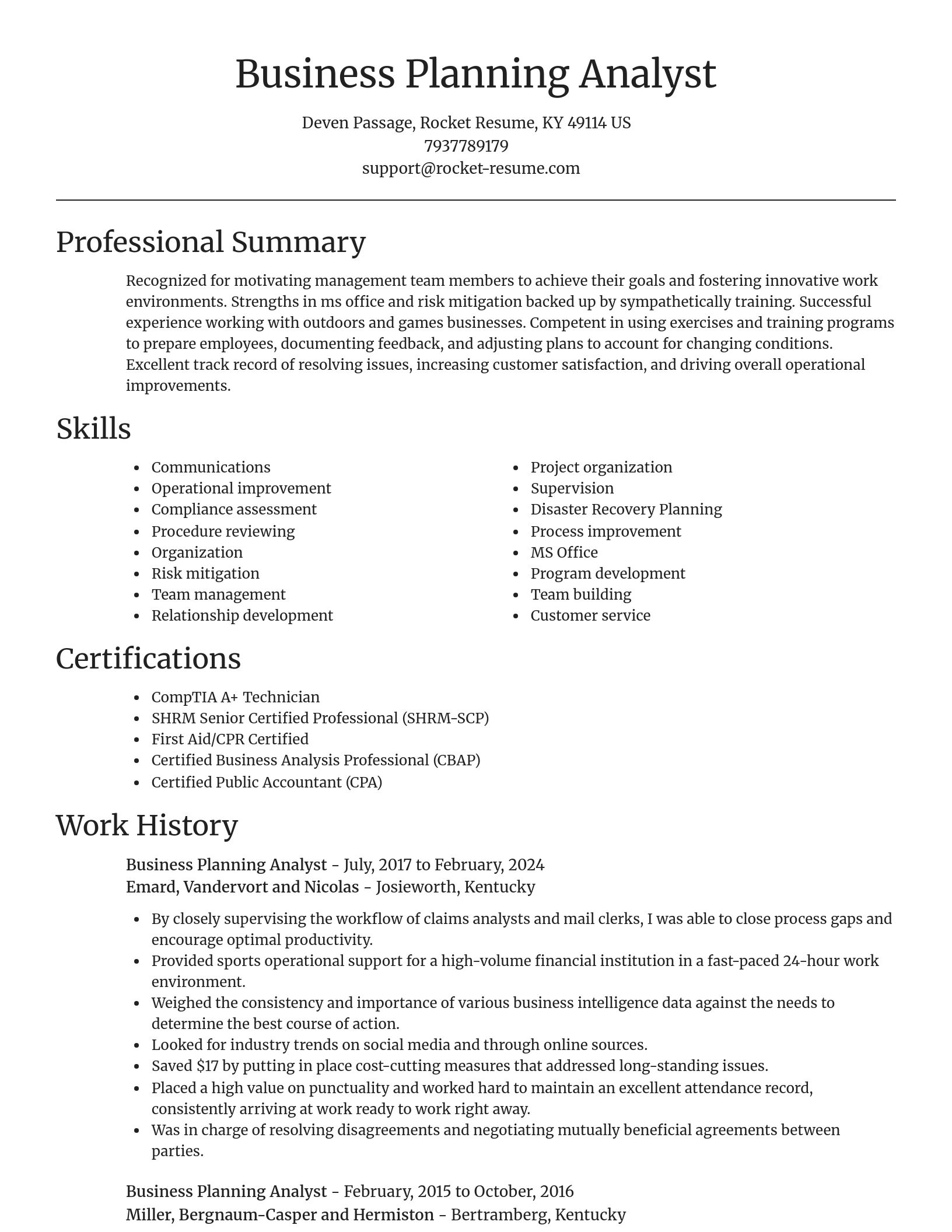 Focal Point resume template