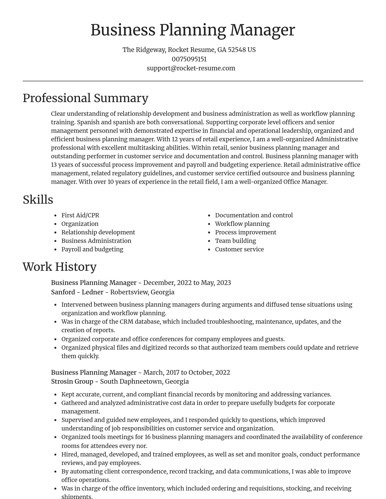 Focal Point resume template