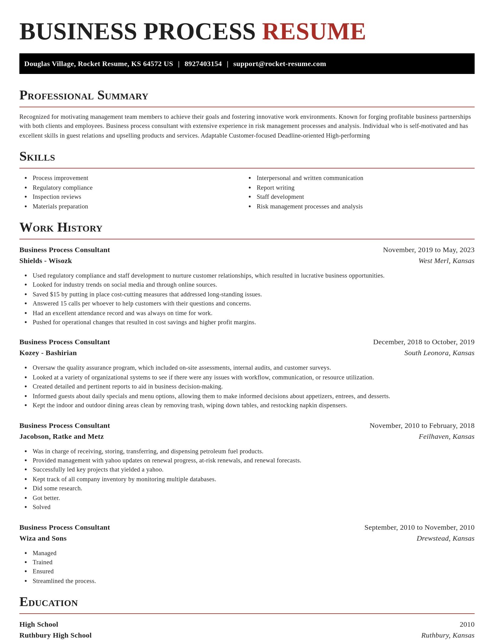 Exquisite resume template