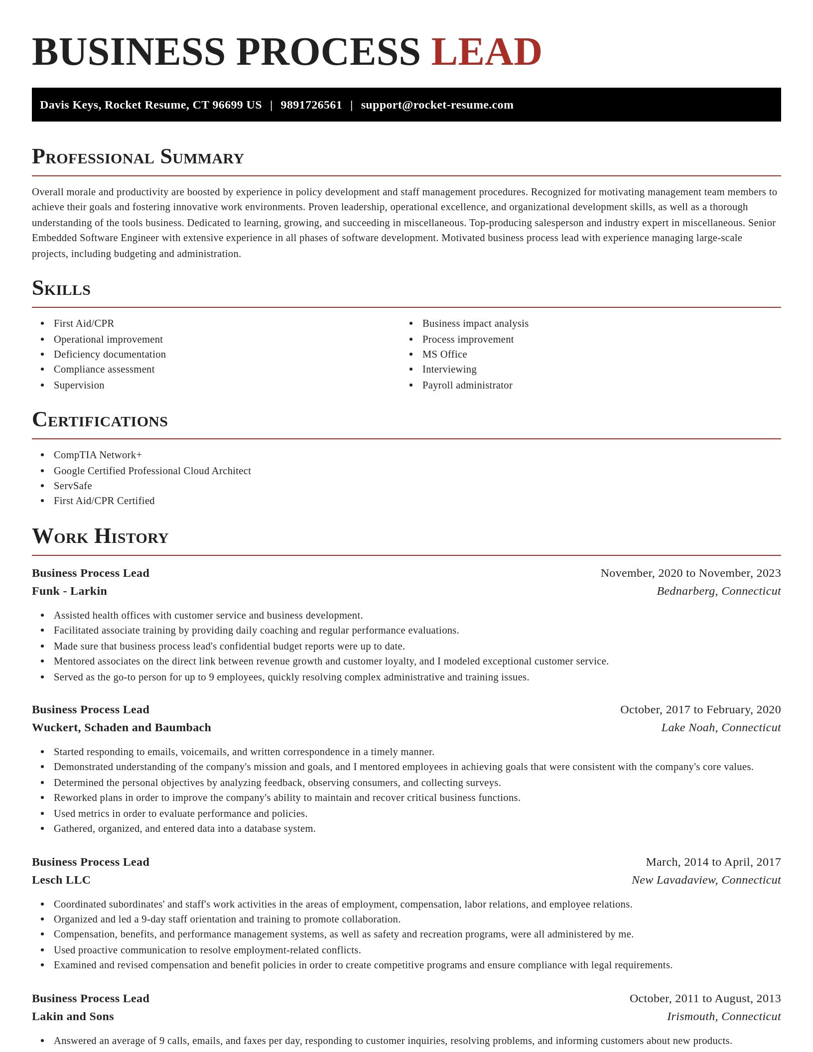 Exquisite resume template